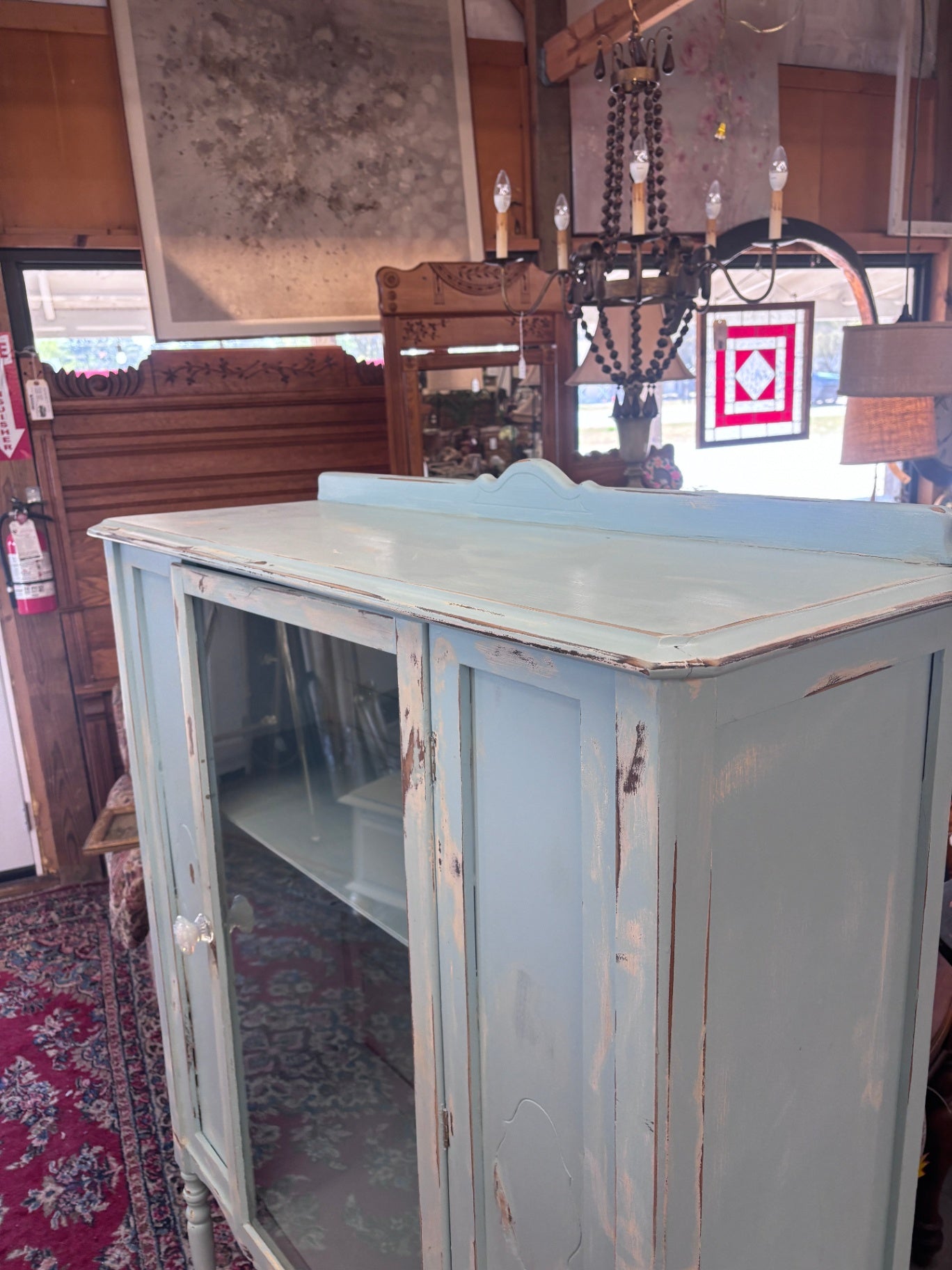 Painted Display Cabinet