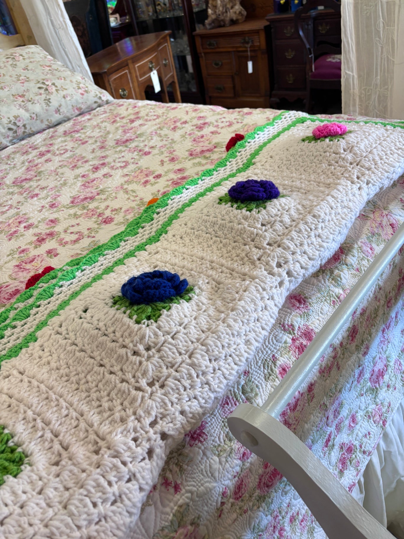 Handmade crochet afghan/blankett