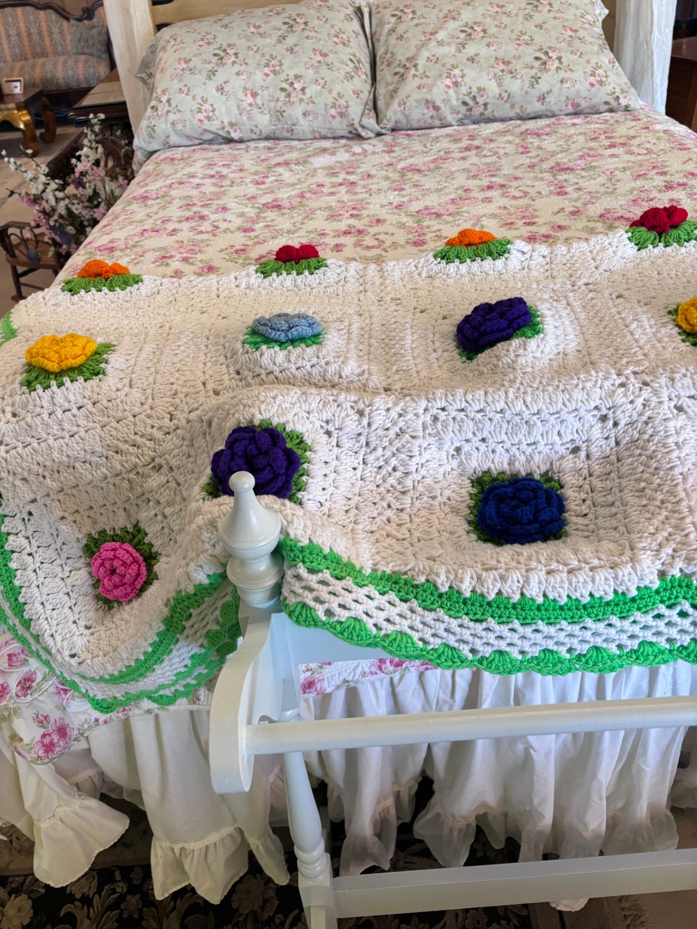 Handmade crochet afghan/blankett