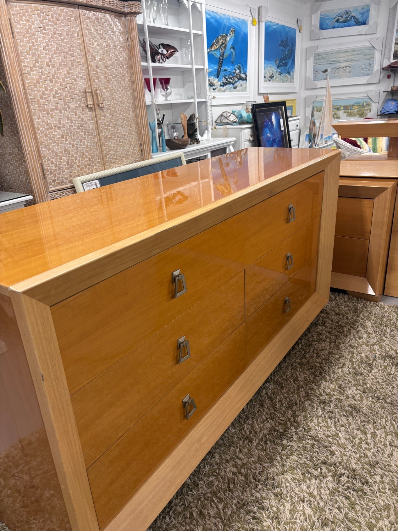 Maple Bedroom Set with nightstands and dresser