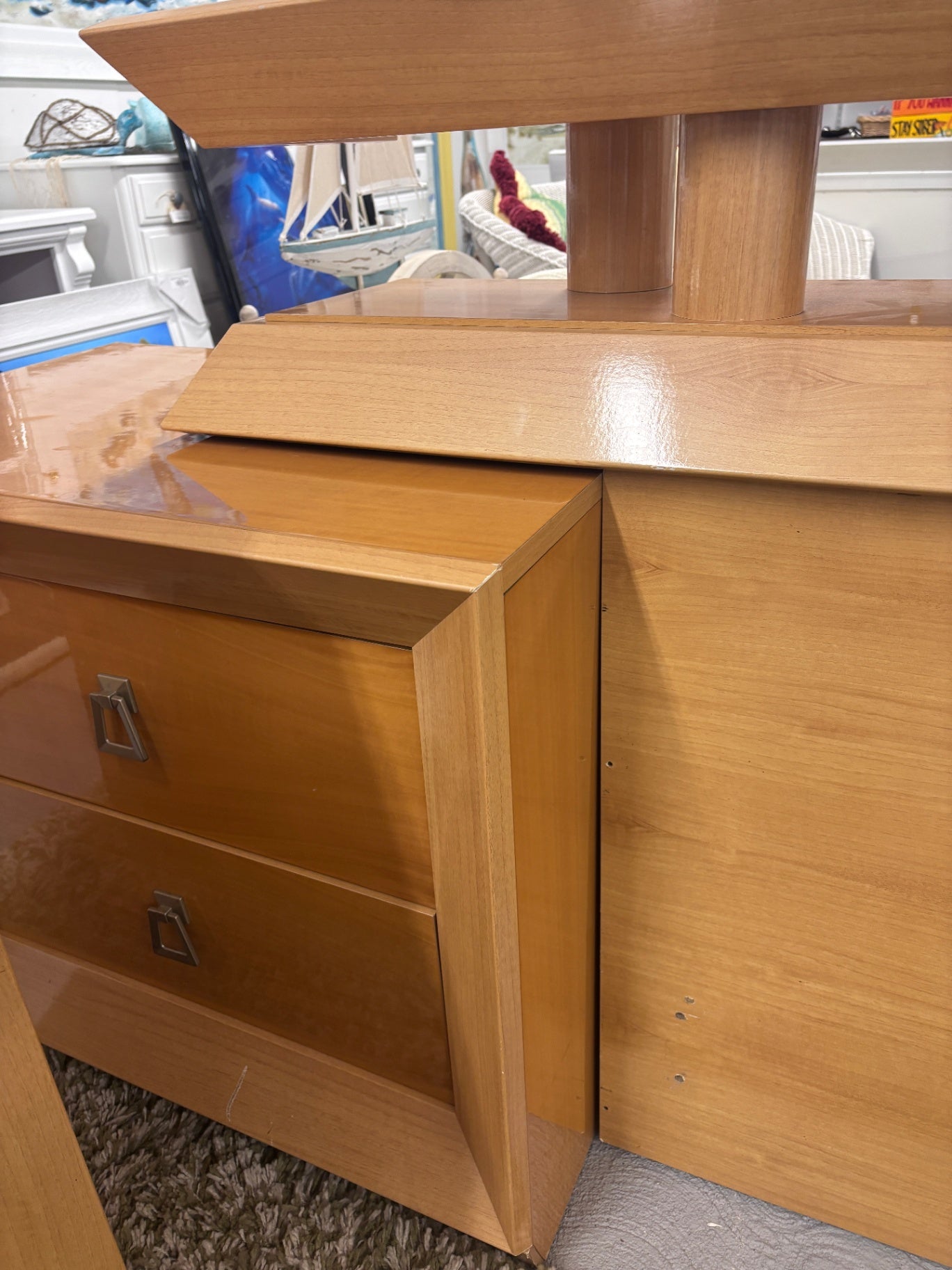 Maple Bedroom Set with nightstands and dresser