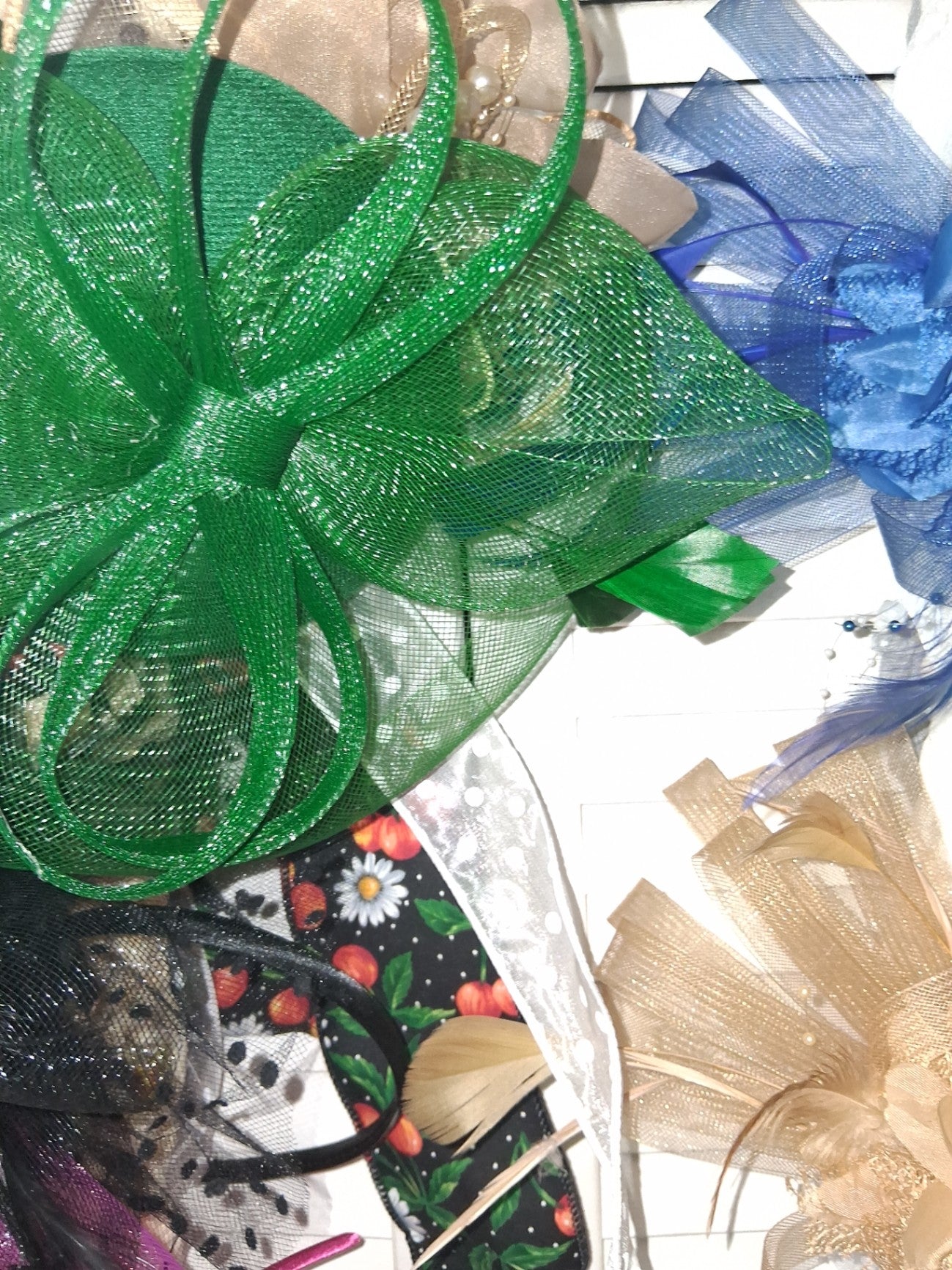 Fascinator green dsc
