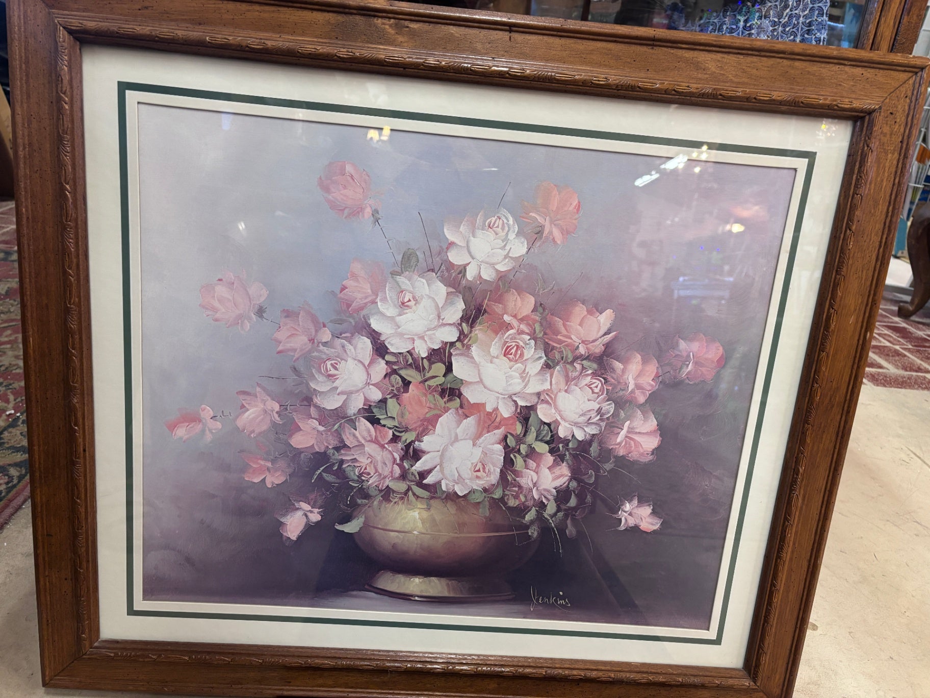 Pink Roses Print by Jenkins