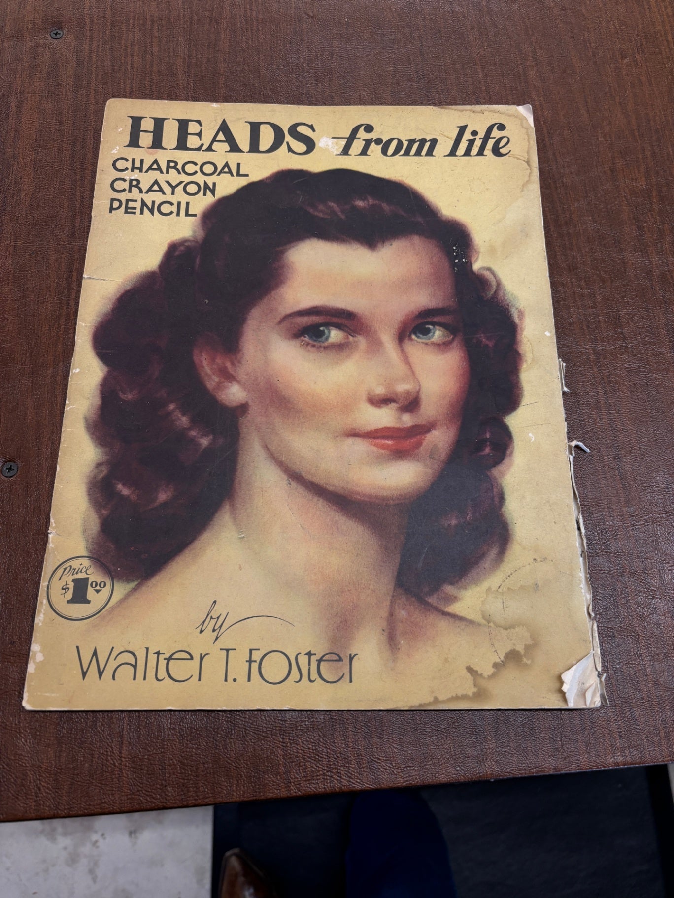 Vintage HEADS FROM LIFE Charcoal, Crayon, Pencil by Walter T. Foster