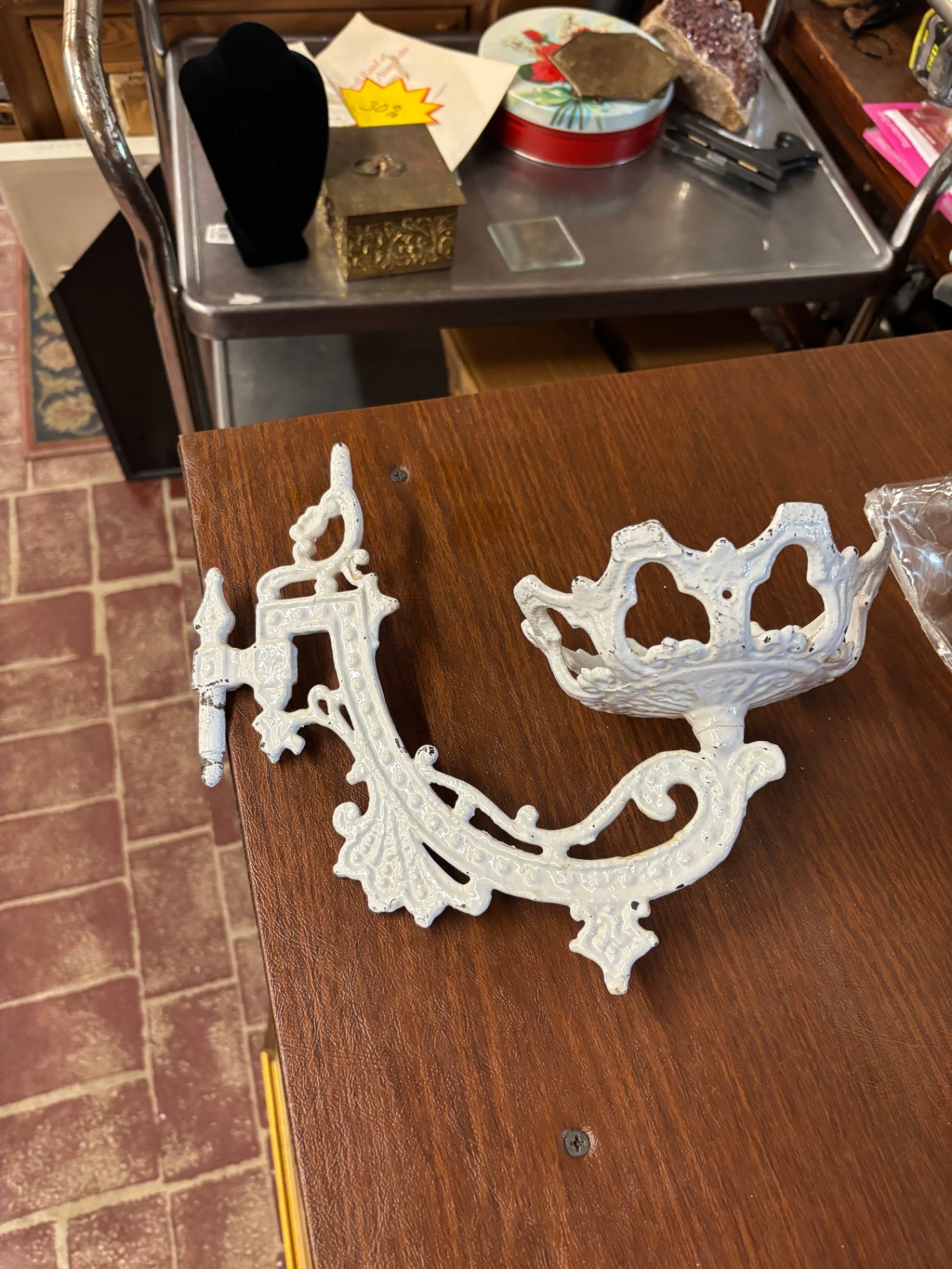 Vintage Cast Iron Sconce