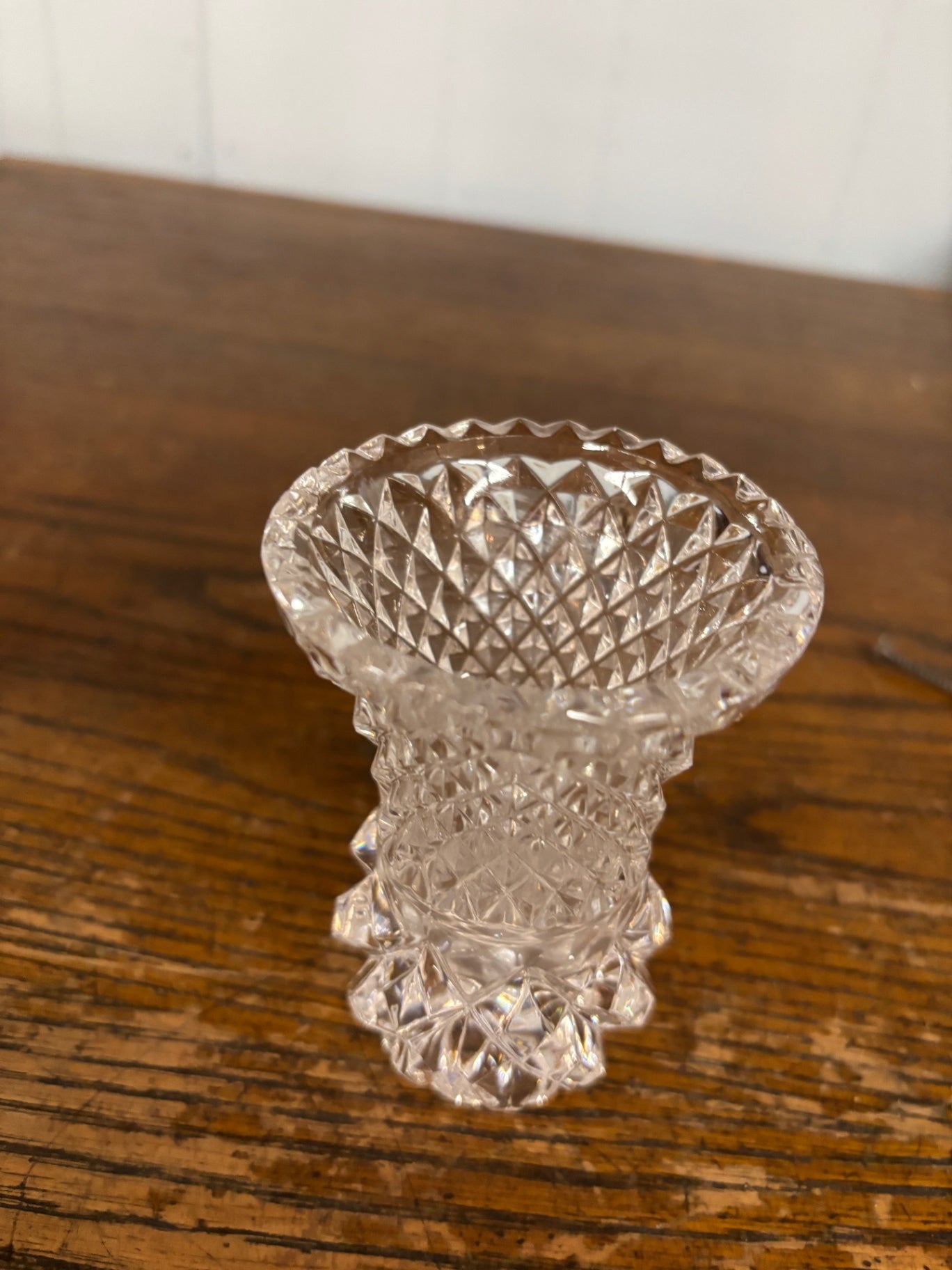 Vintage crystal  vase