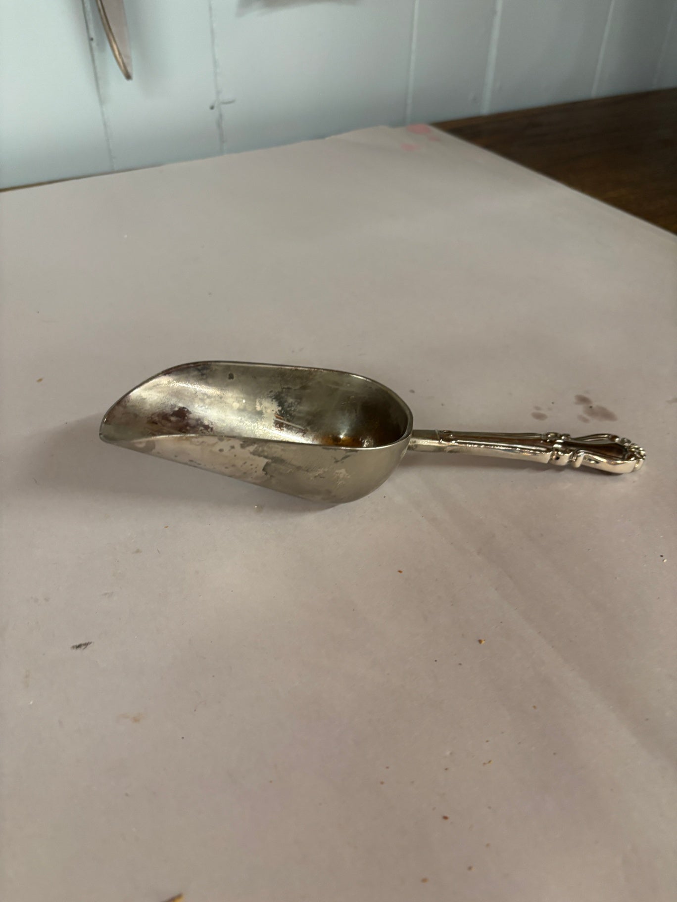 Vintage Silver Plated Ice Scoop
