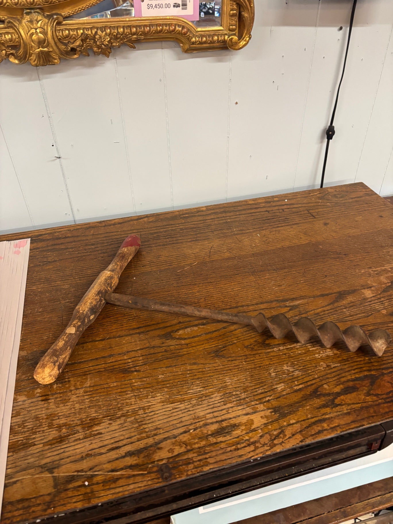 T-handle wood boring auger