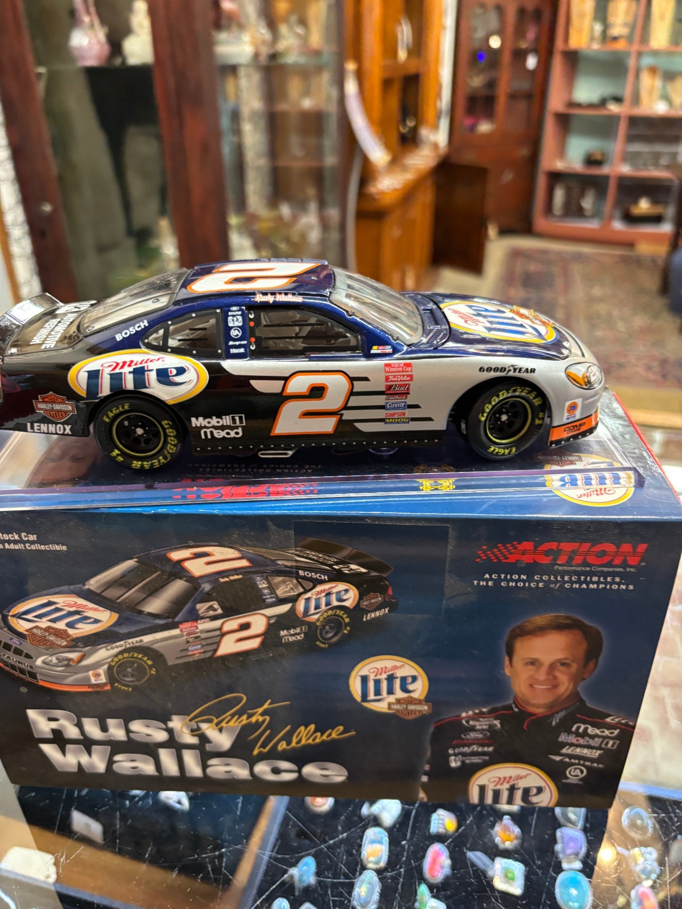 Rusty Wallace #2 Miller Lite Harley Davidson 