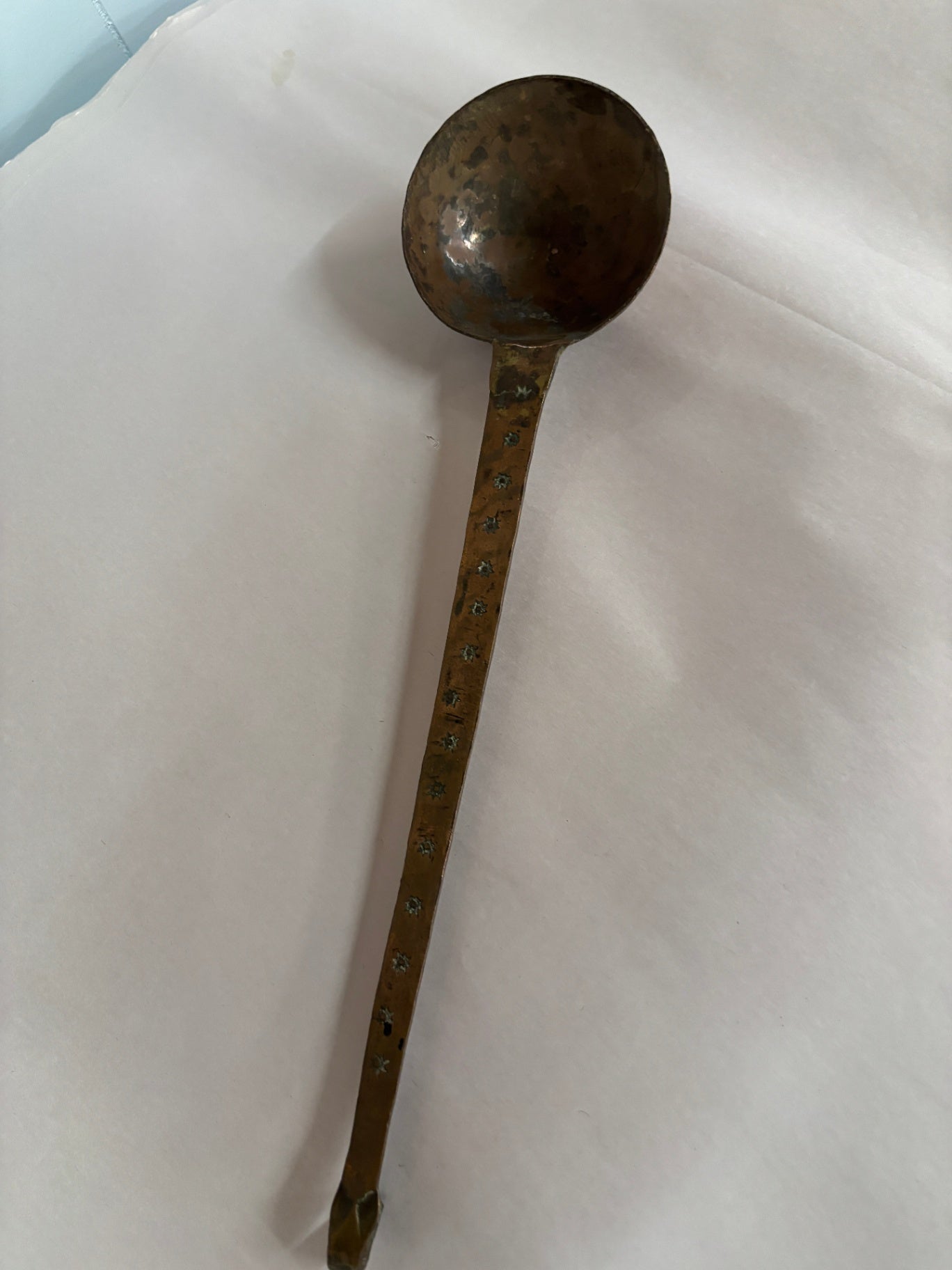 Antique Hand-Forged Copper Ladle