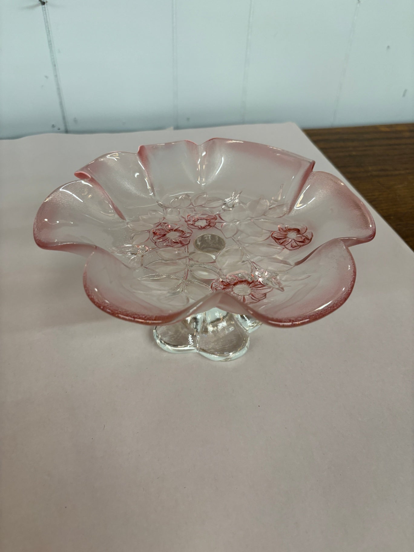 Glass Footed Candy Dish