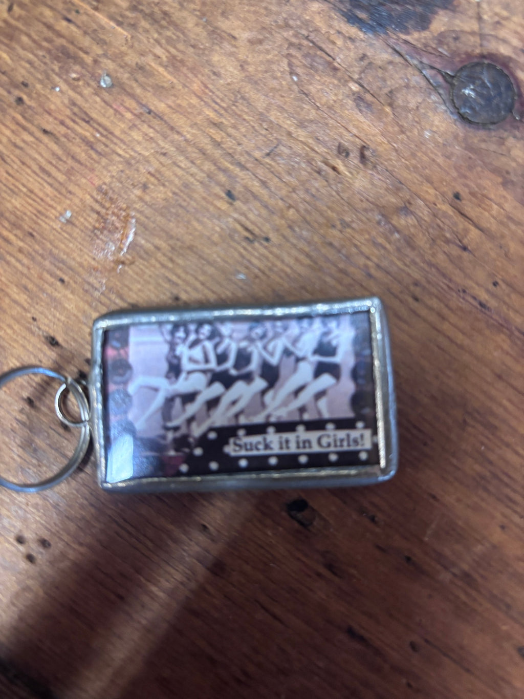 "Suck it in Girls!" keychain 