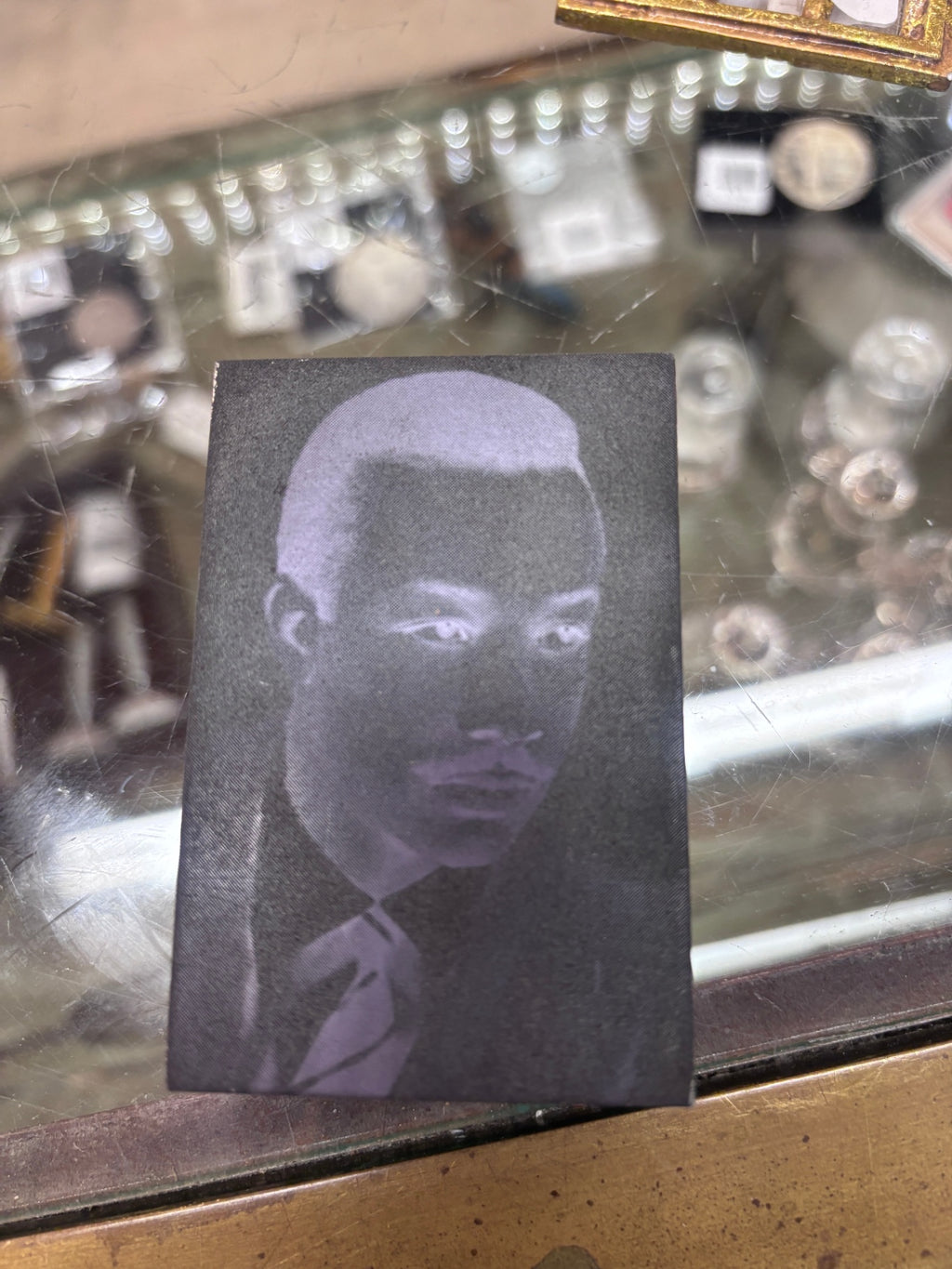 MCM Wooden Printer block of a male person