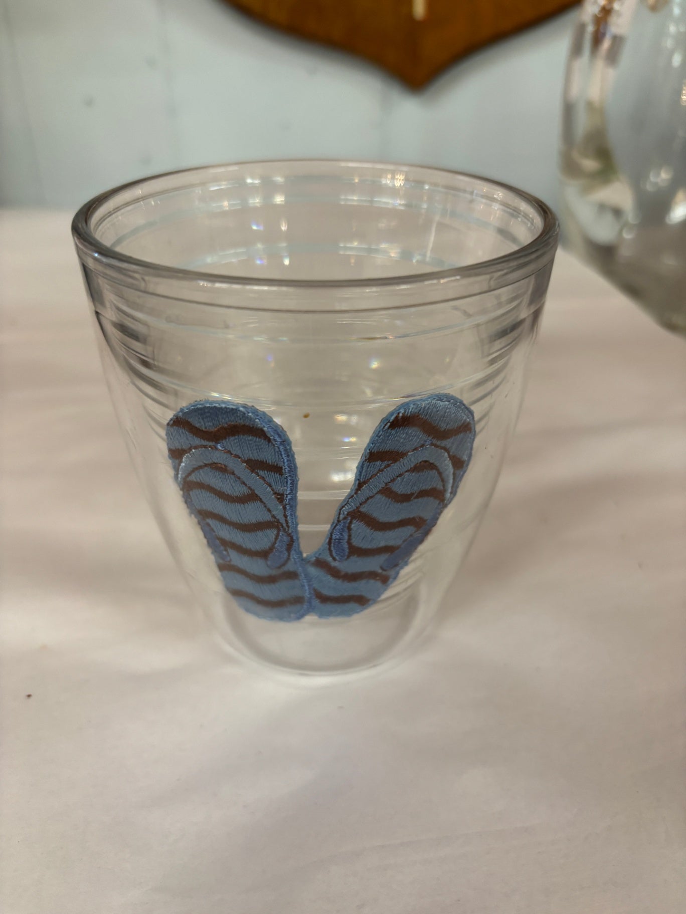 Flip Flop Plastic Glass