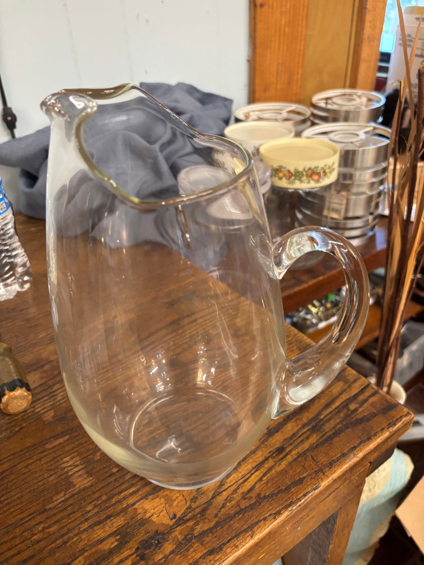 Vintage Glass Pitcher