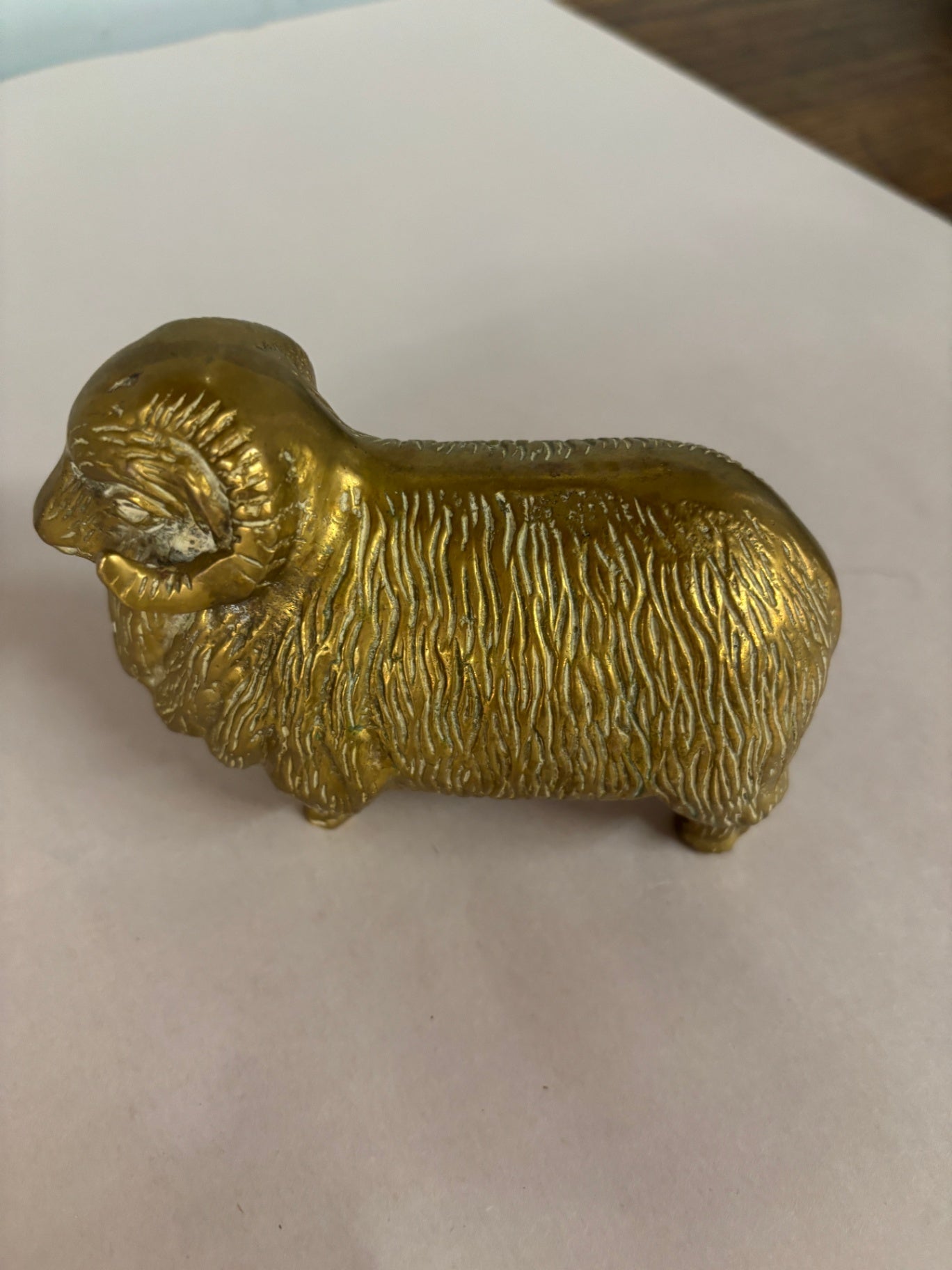  Vintage Solid Brass Ram Figurine