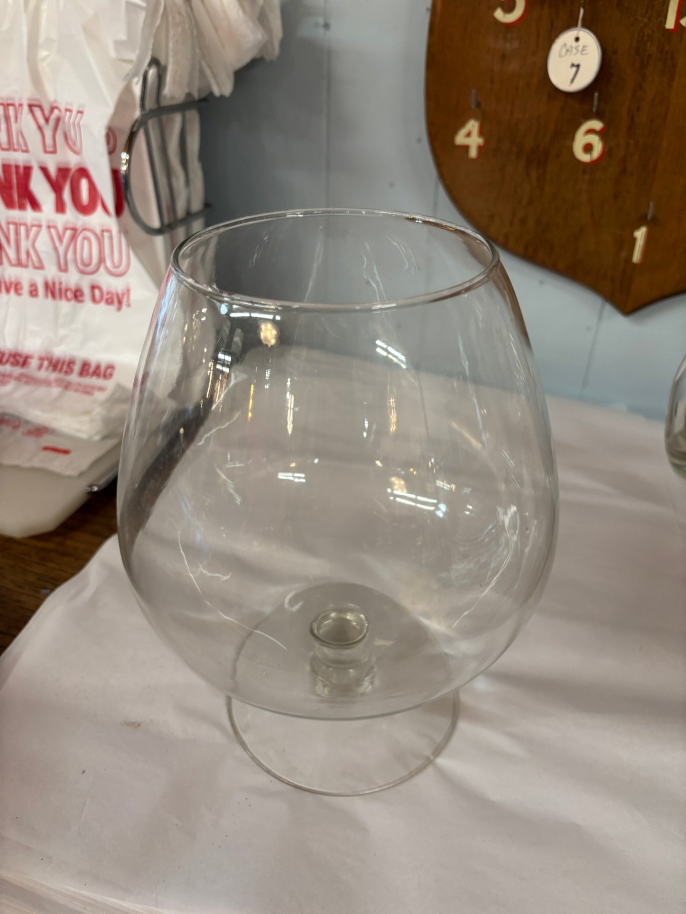Clear Glass Brady Snifter Large