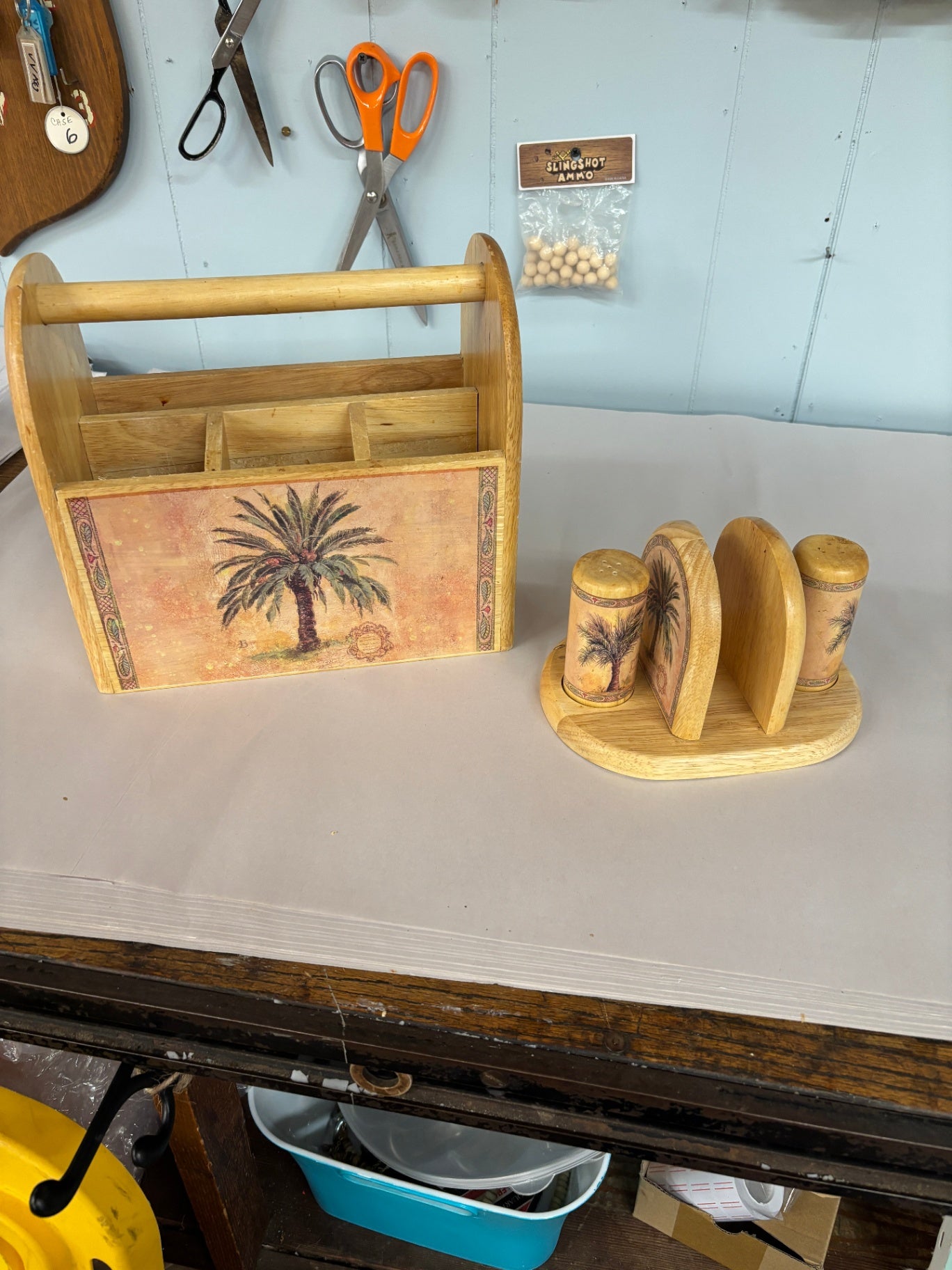 Wooden Silverware Caddy