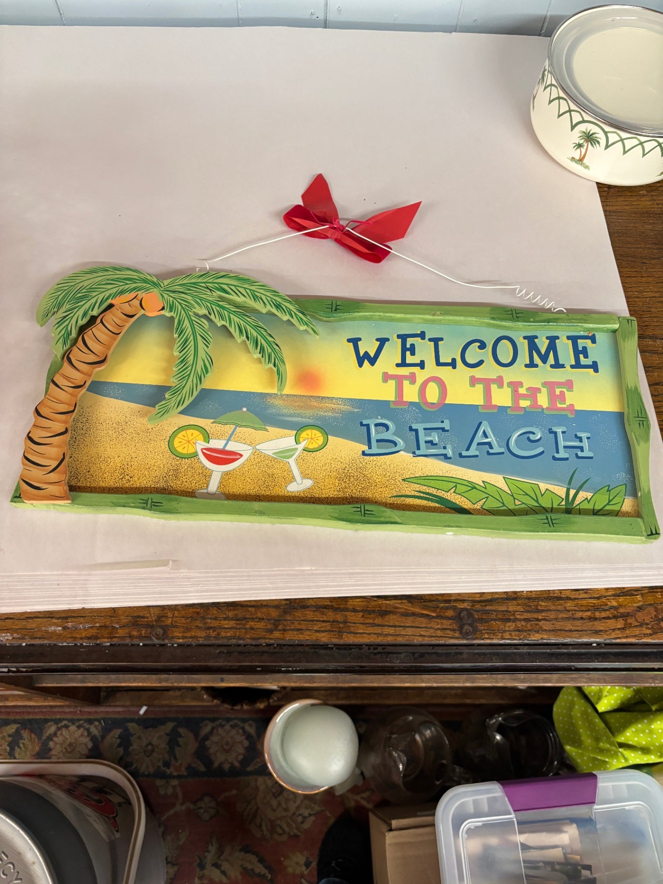 Welcome To The Beach Sign