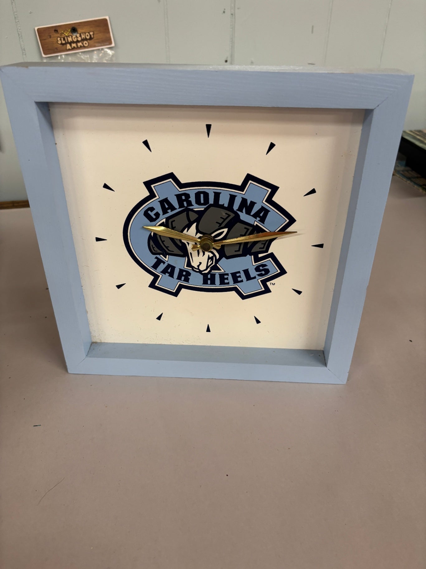 Tar Heels Themed Wall Clock