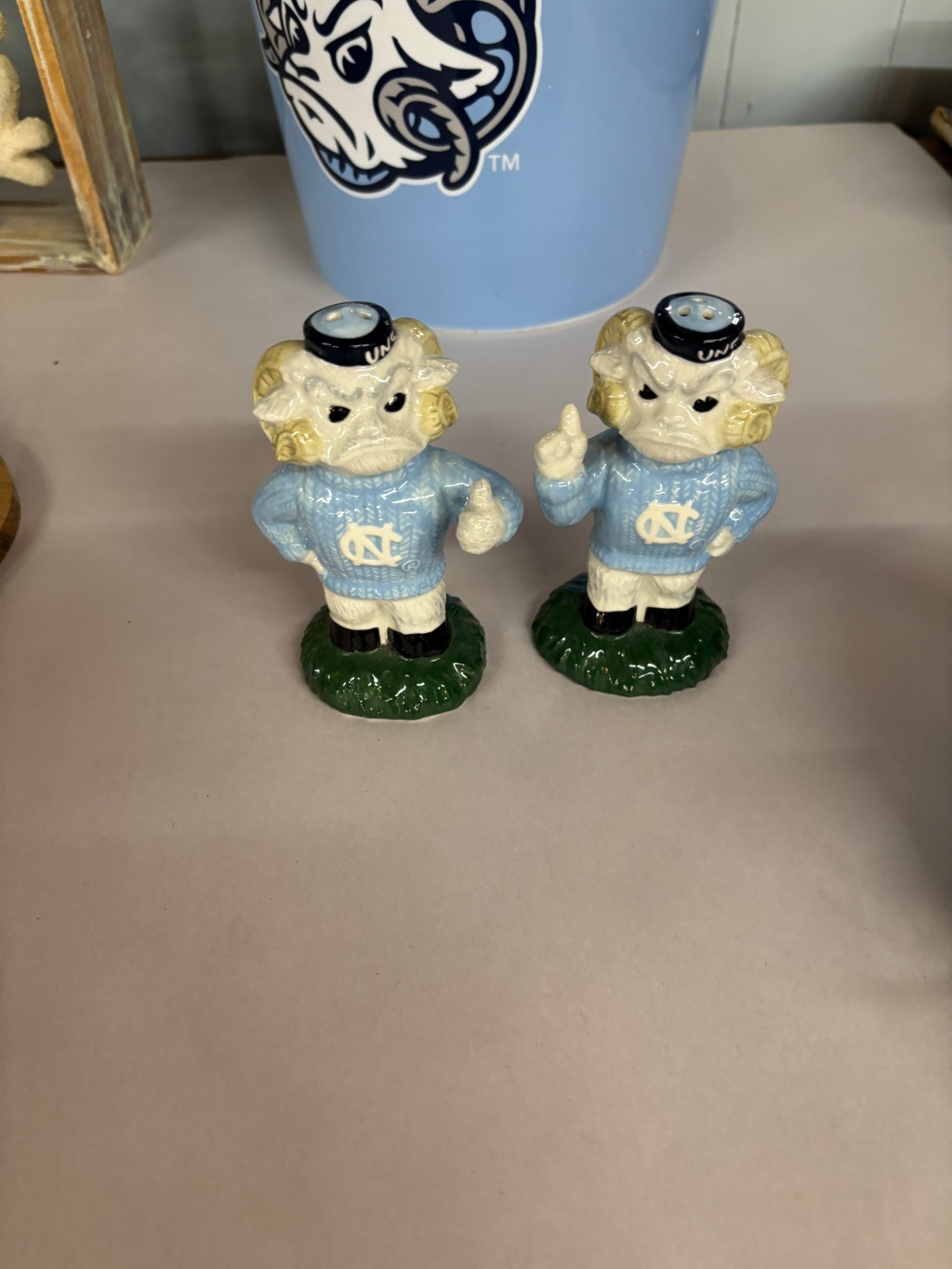 Tar Heels Mascot Salt and Pepper Shakers