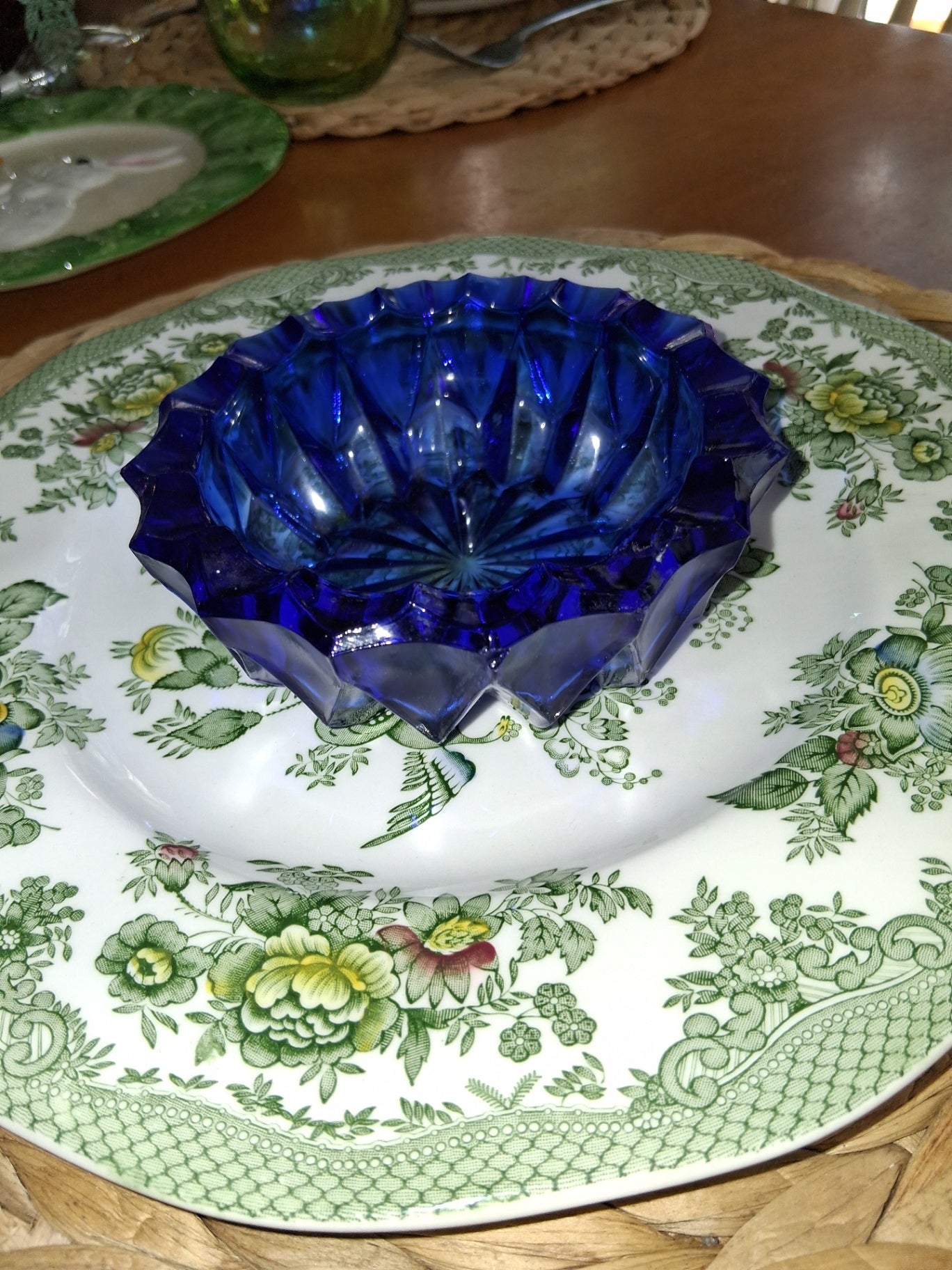 Blue colbalt dish dish 
