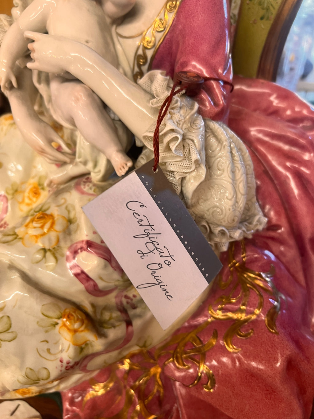 Capodimonte Porcelain Mother & Child “Torna a Venezia” – Principe Italy Limited Edition 1 of 12 Signed Cazzola Large Figure