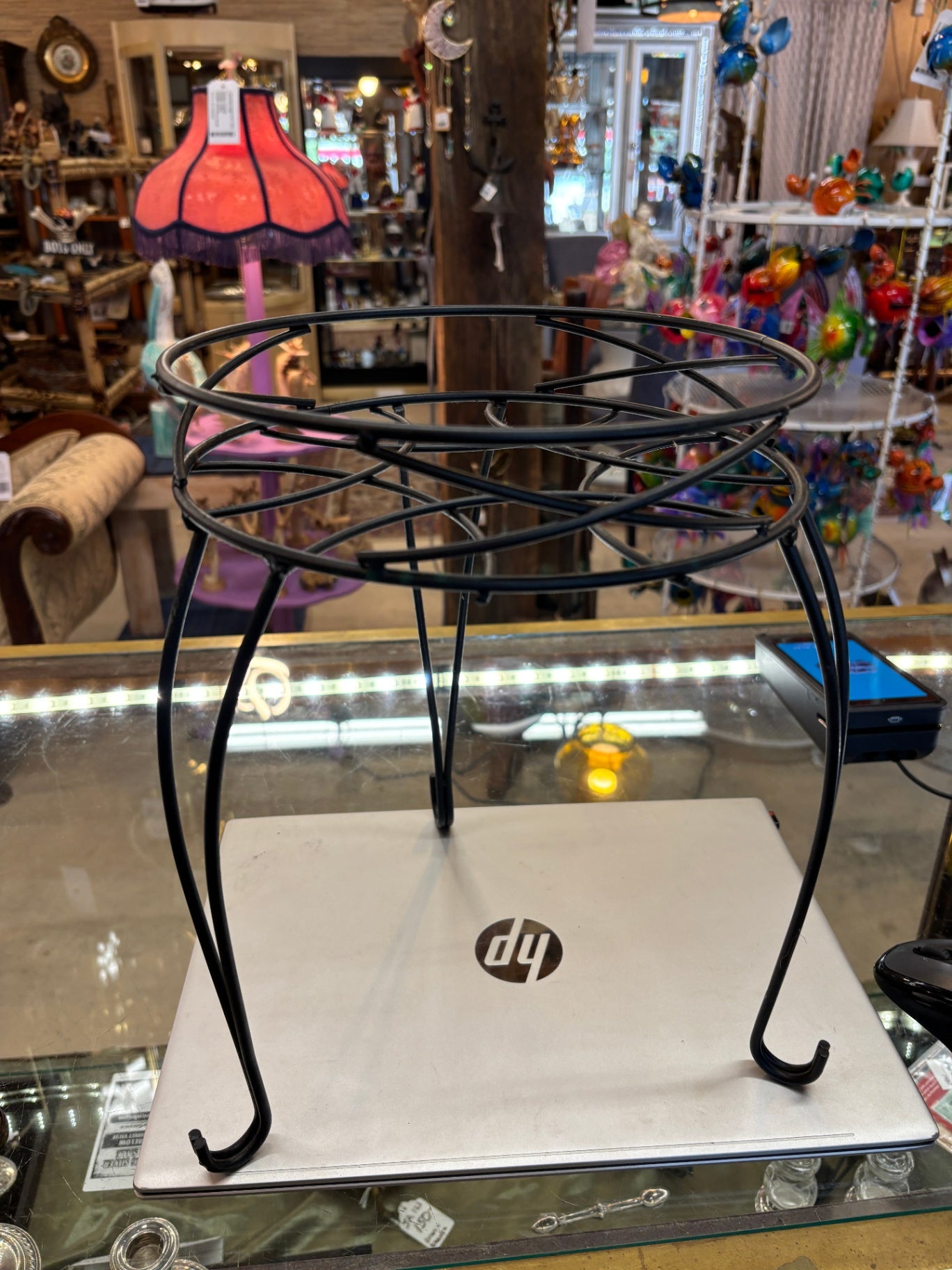 Black Metal Plant Stand