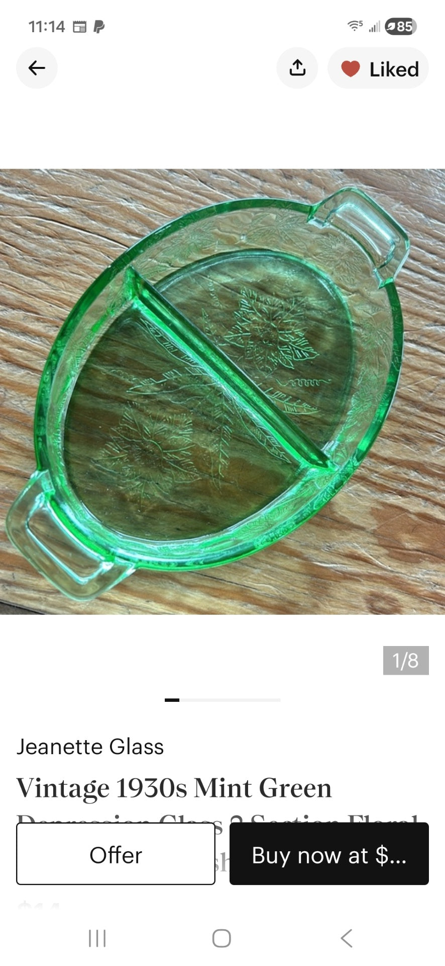 Uranium divided dish dsc