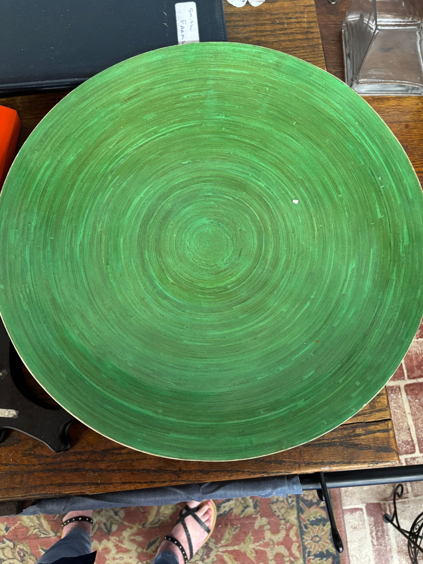 Green Melamine Tray