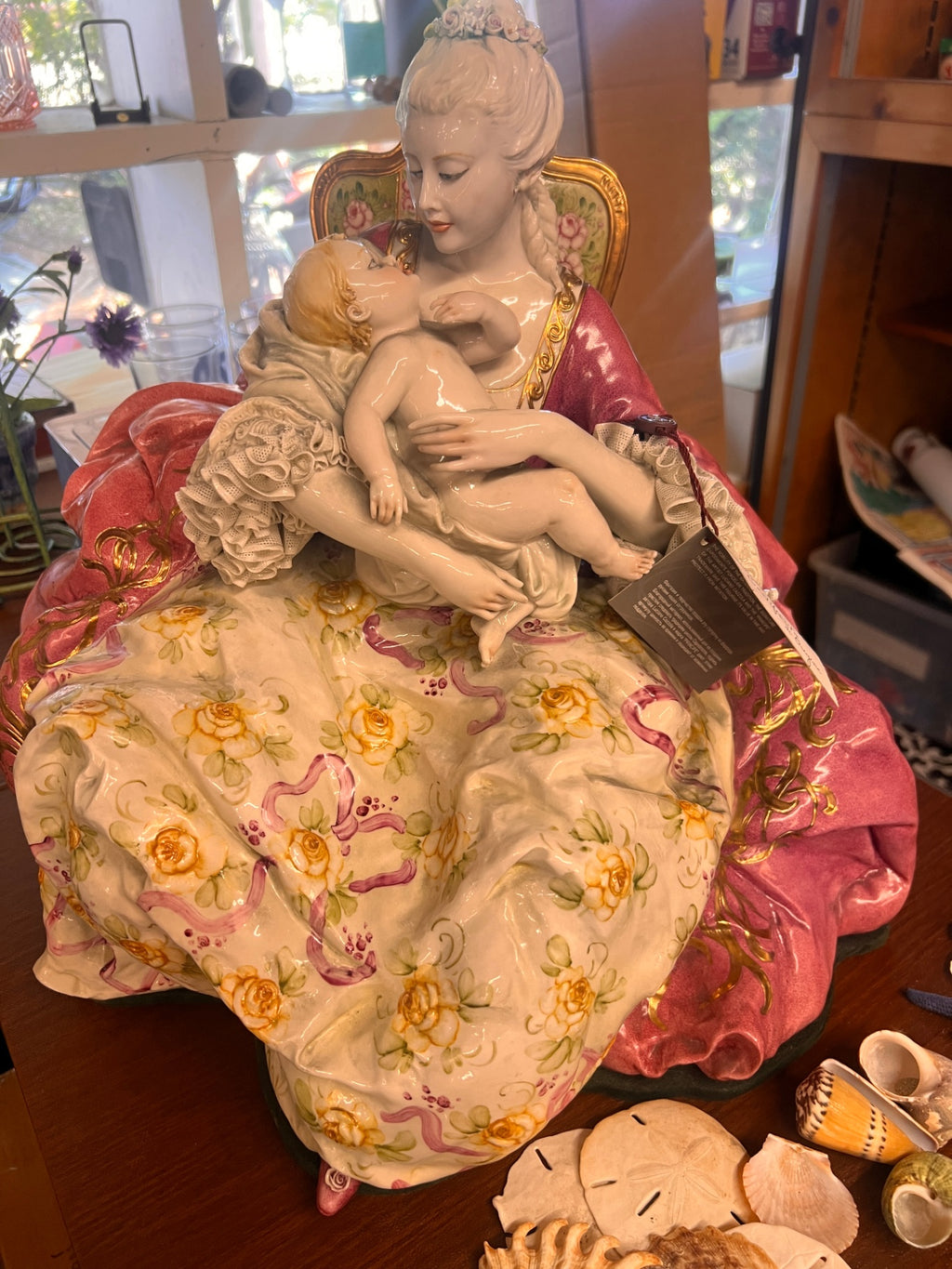 Capodimonte Porcelain Mother & Child “Torna a Venezia” – Principe Italy Limited Edition 1 of 12 Signed Cazzola Large Figure