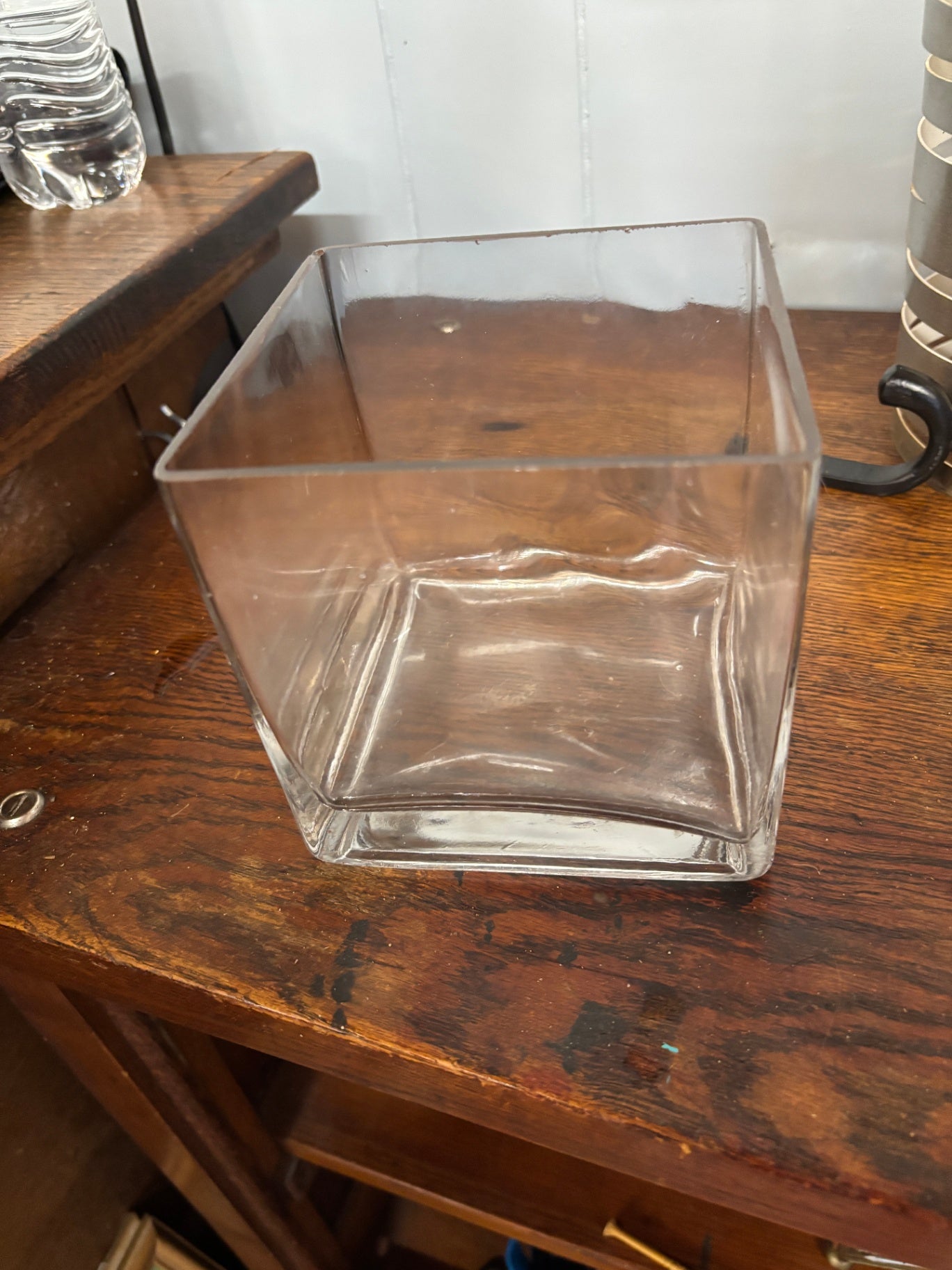 Glass Cube Vase