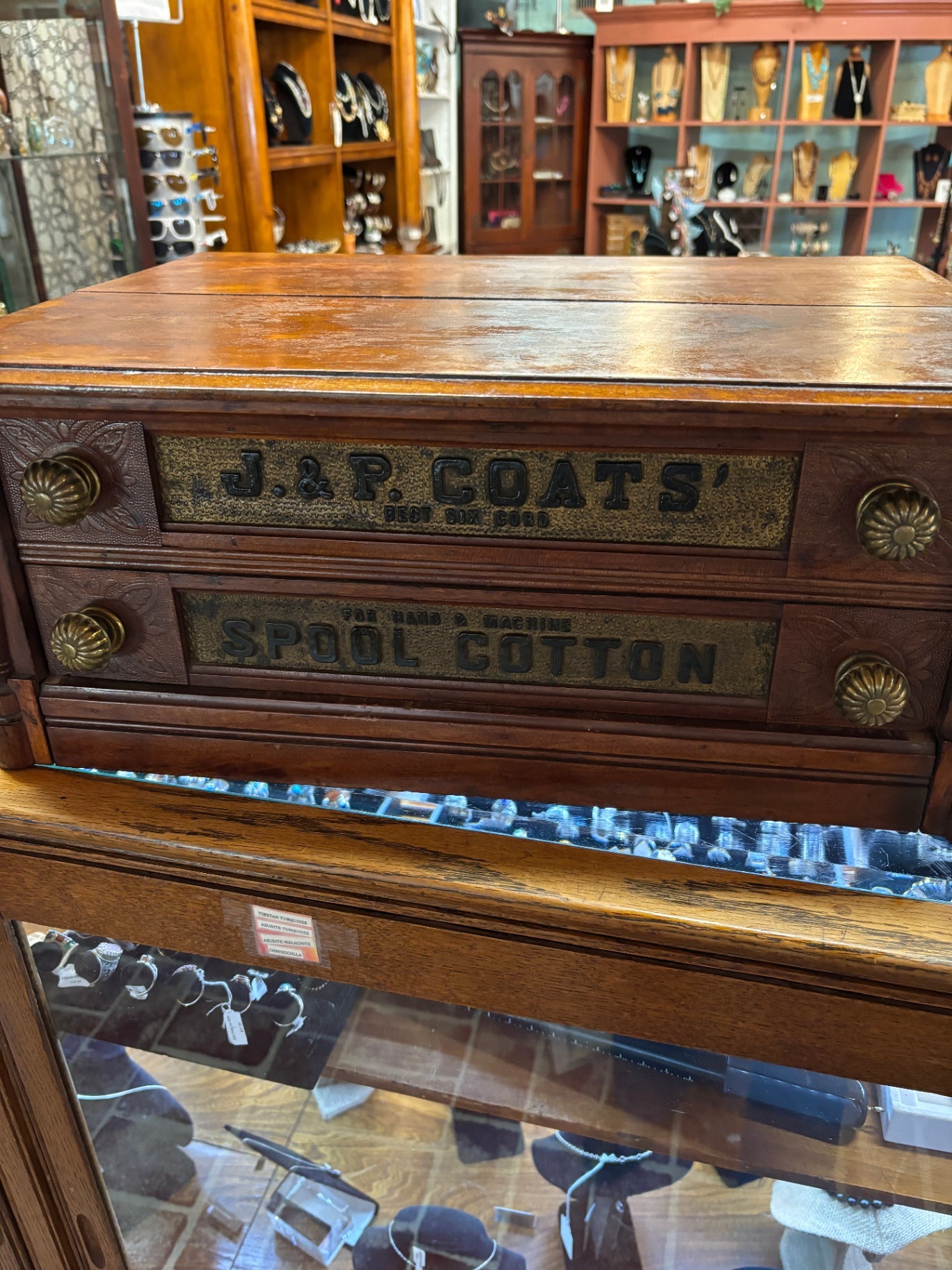 J&P Coats One-Drawer Spool Cabinet