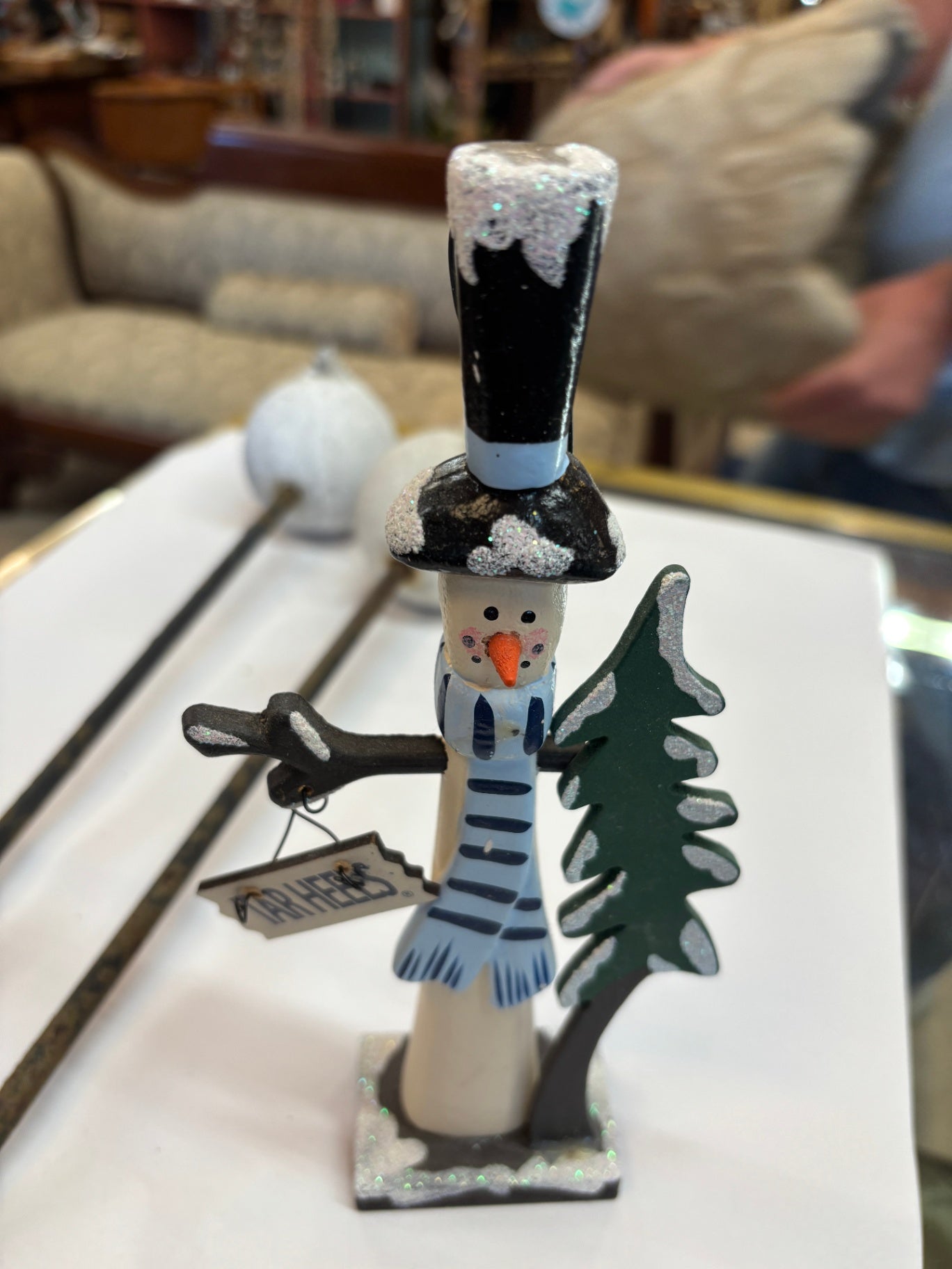 Tar Heels Snowman