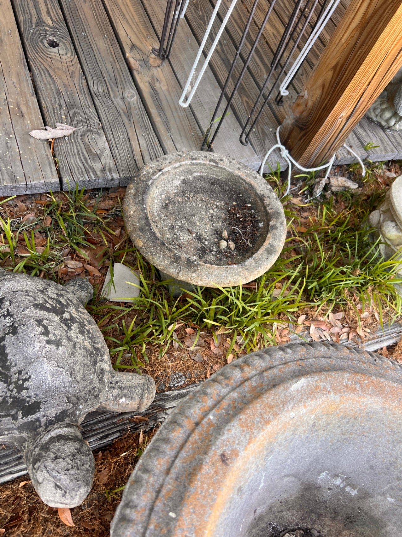 Medium Concrete Planter with pedestal