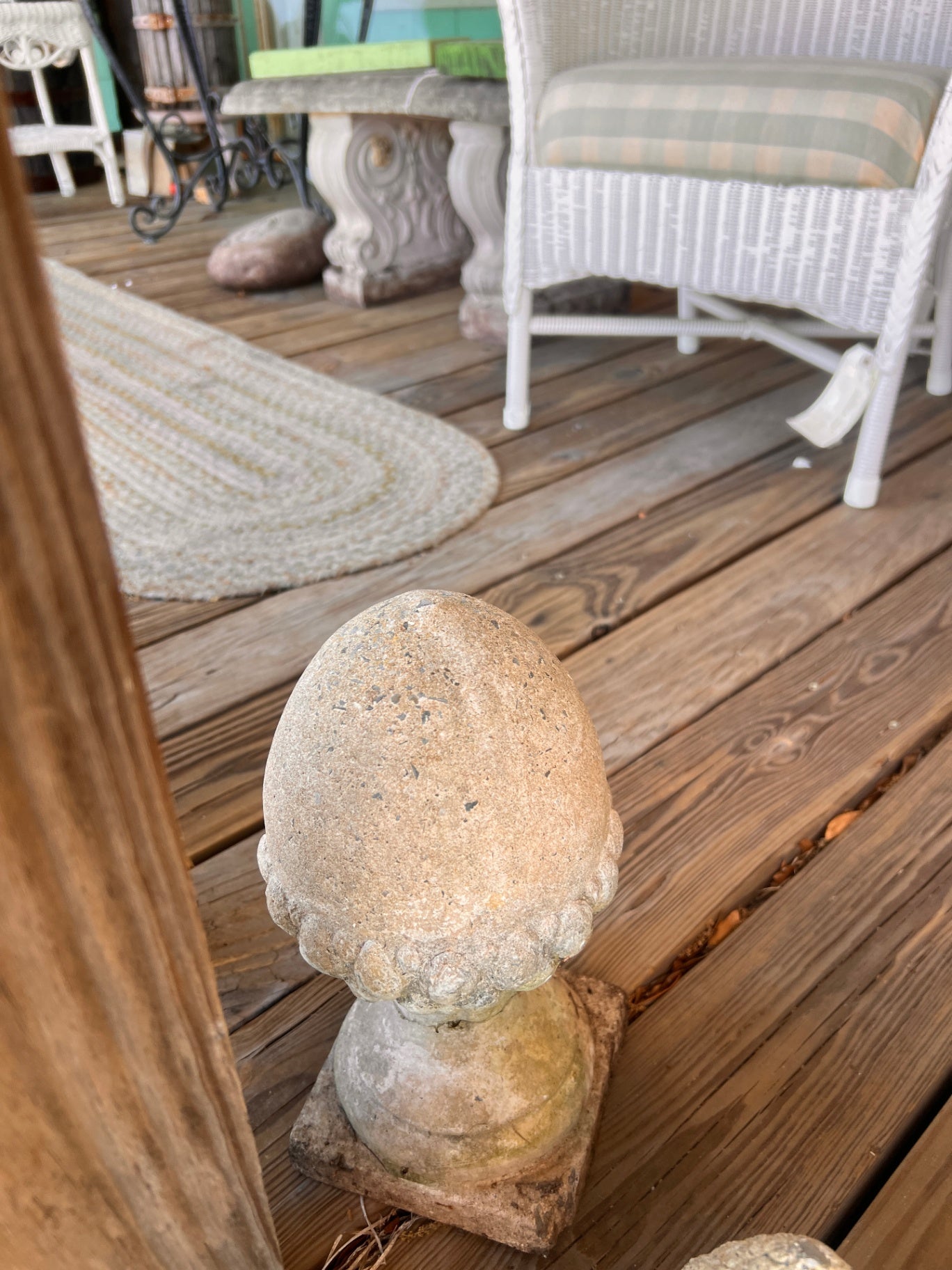 Large Concrete Acorn 