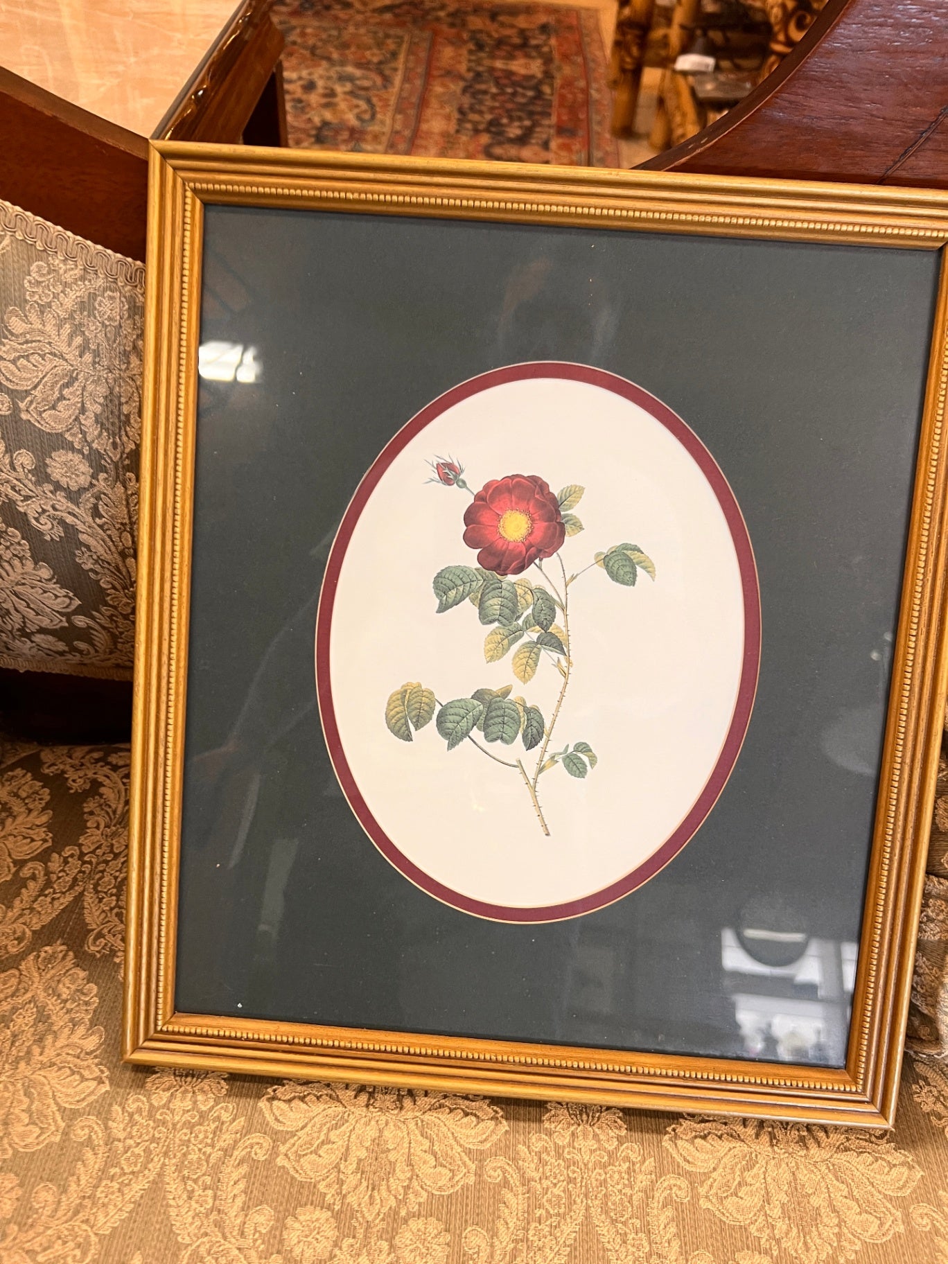 Red, Green, White Paper, Glass (possibly), Wall Art