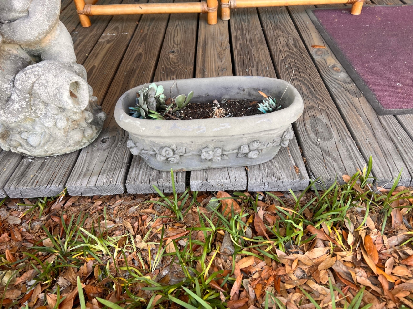 Composite Oval Succulent Planter