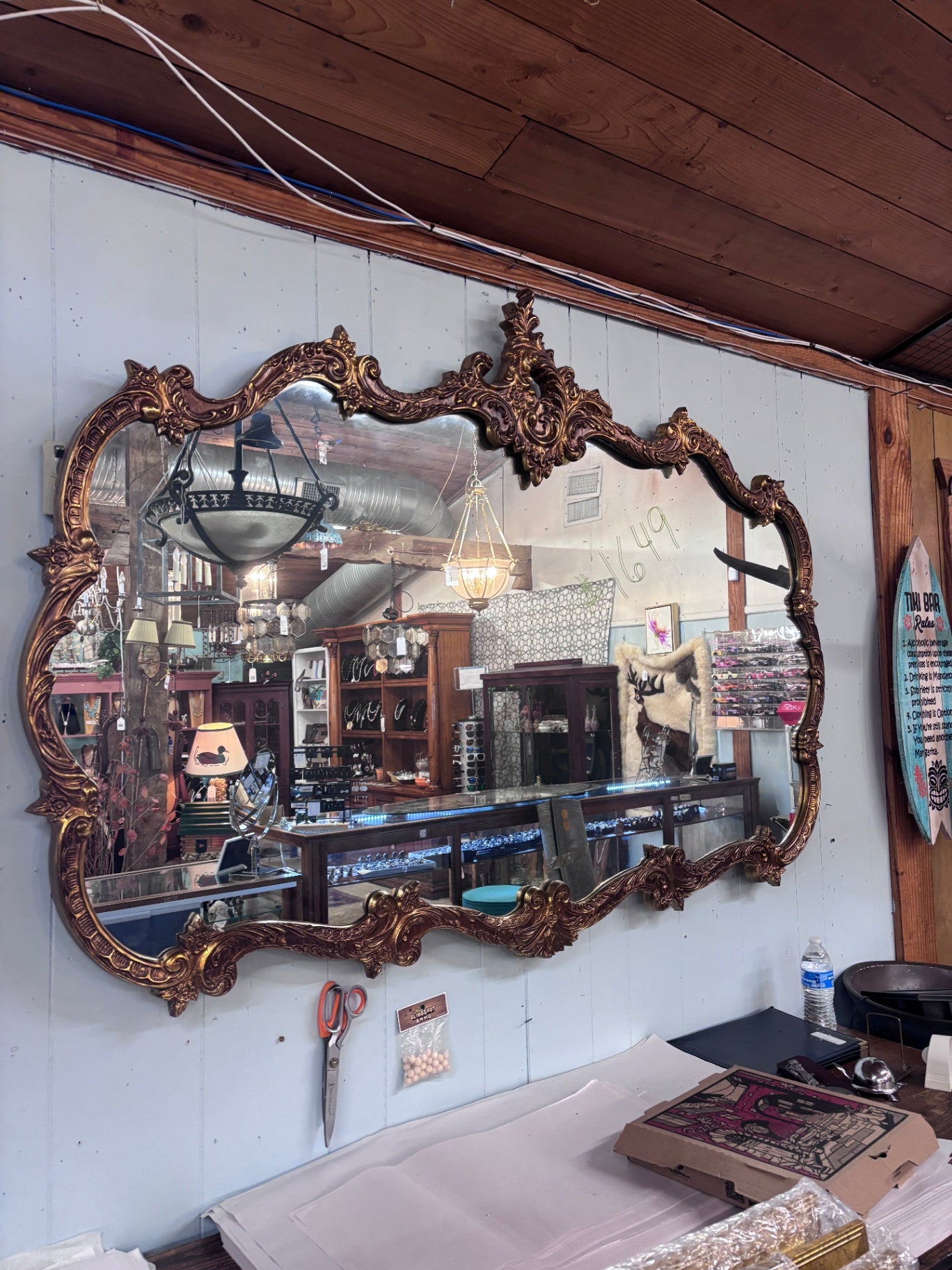 Early 20th Century Gilt Rococo Mirror
