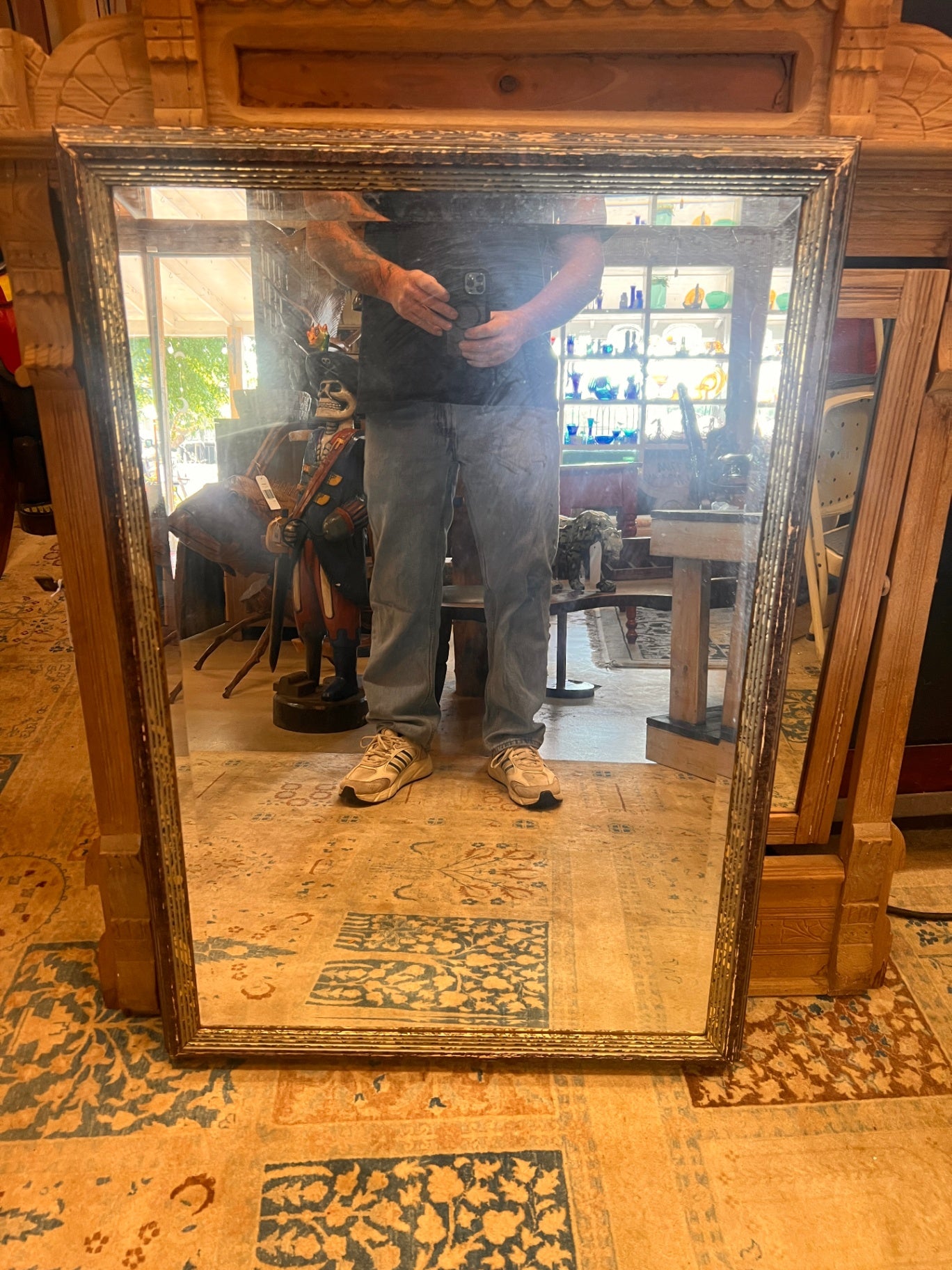 Tall Distressed Mirror