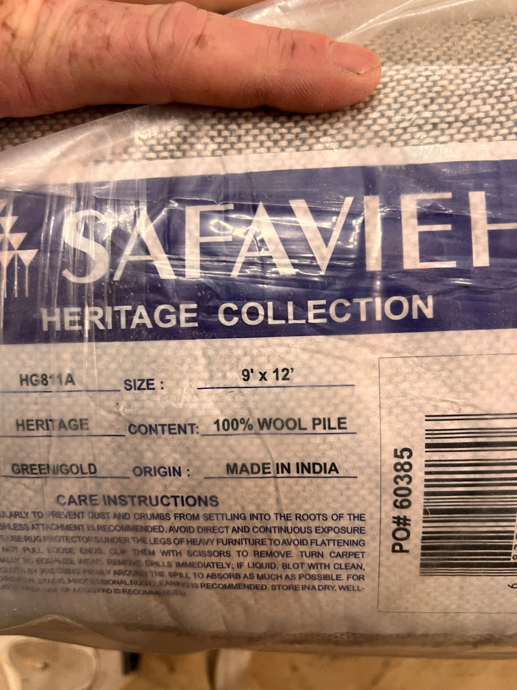 safavieh heritage hg811a rug 9'x12'