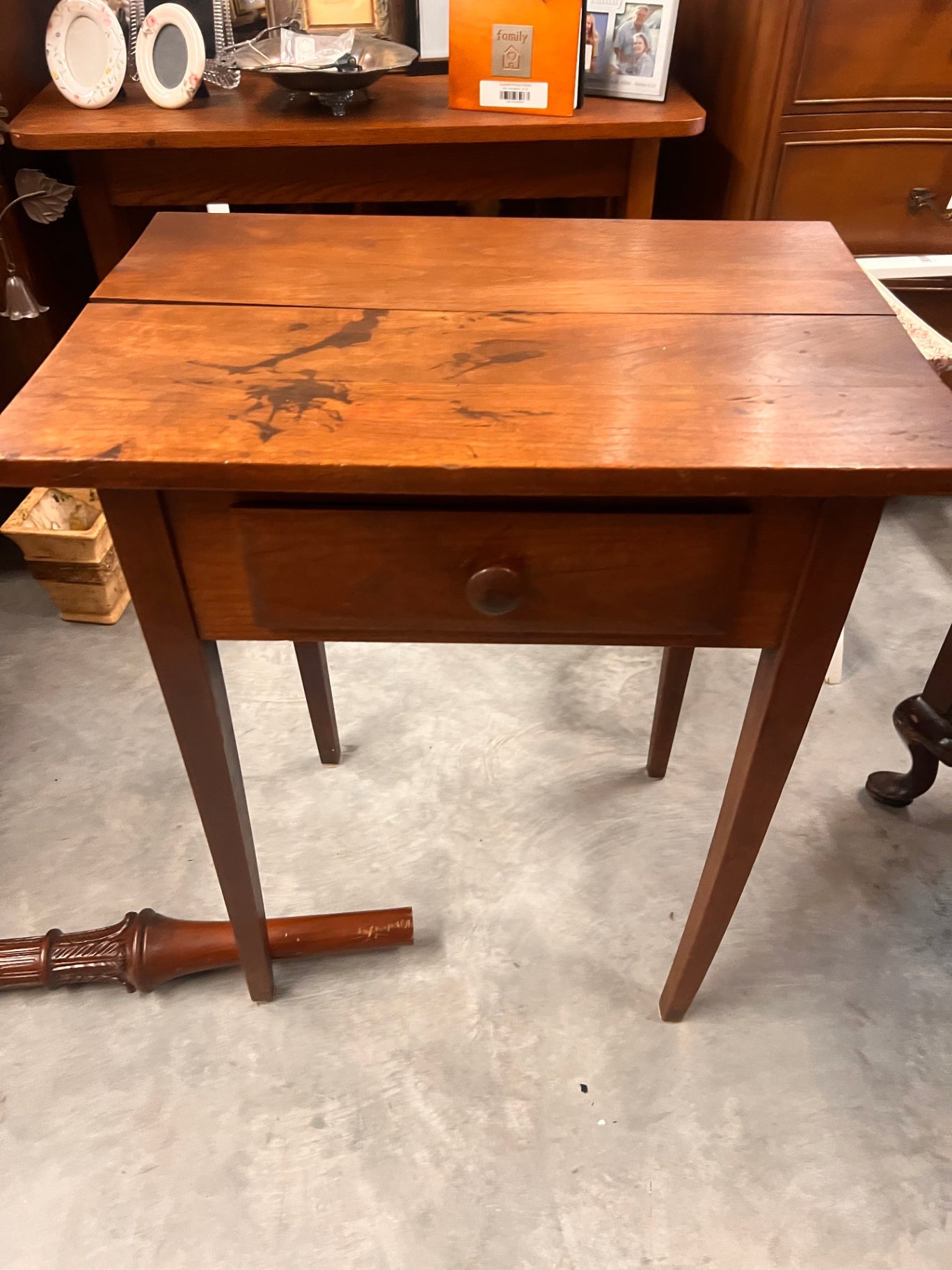 Primitive Wooden Side Table
