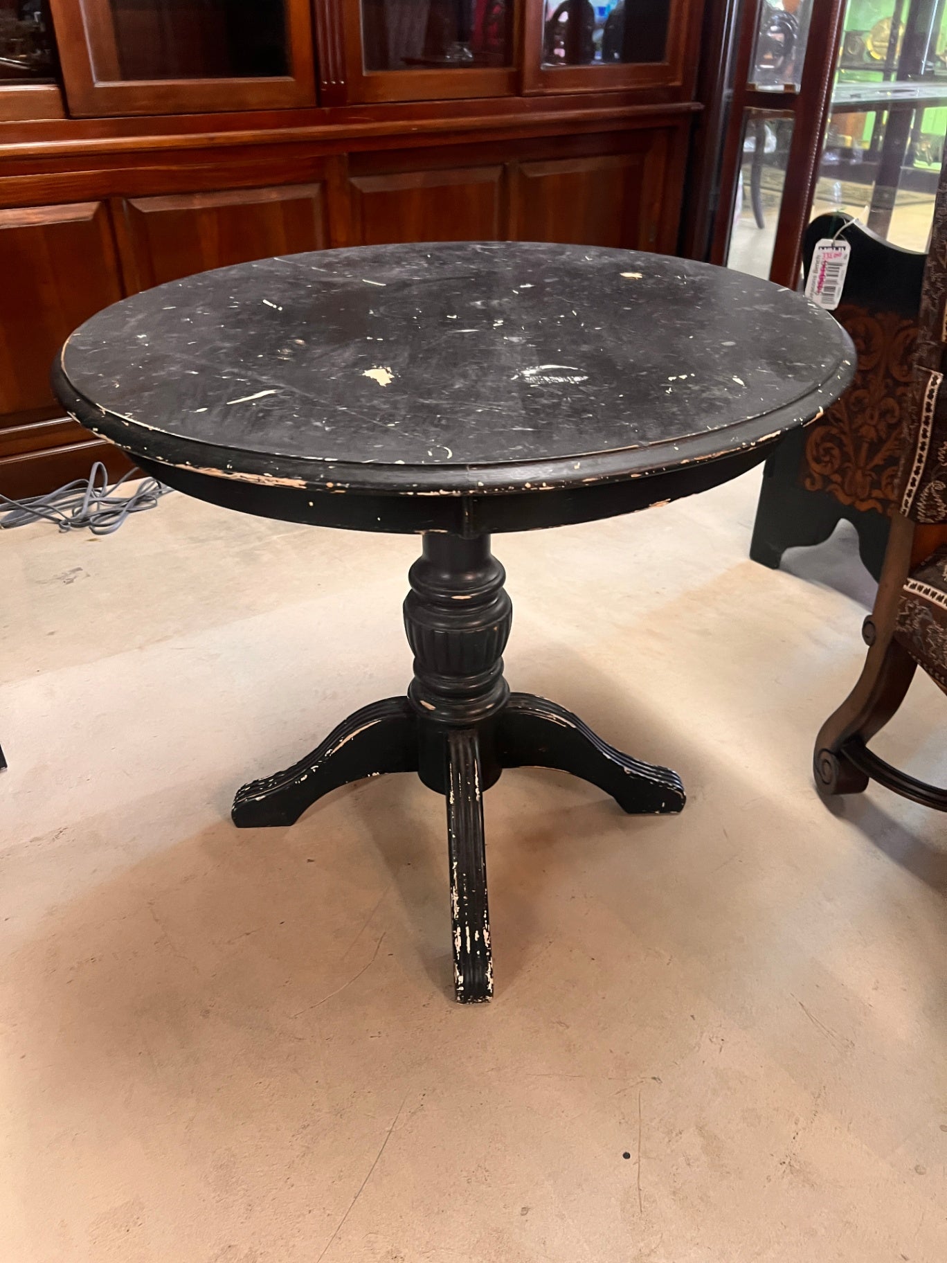 Painted Wooden Round Table