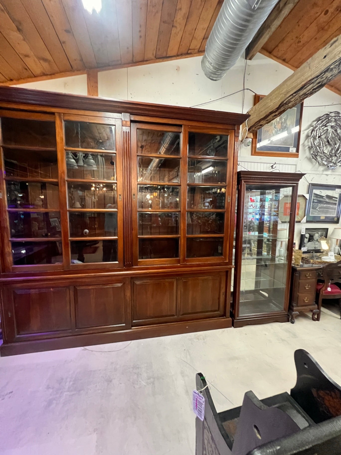 Antique Cabinet 100" wide x 99" Tall x 18" deep Sliding Doors