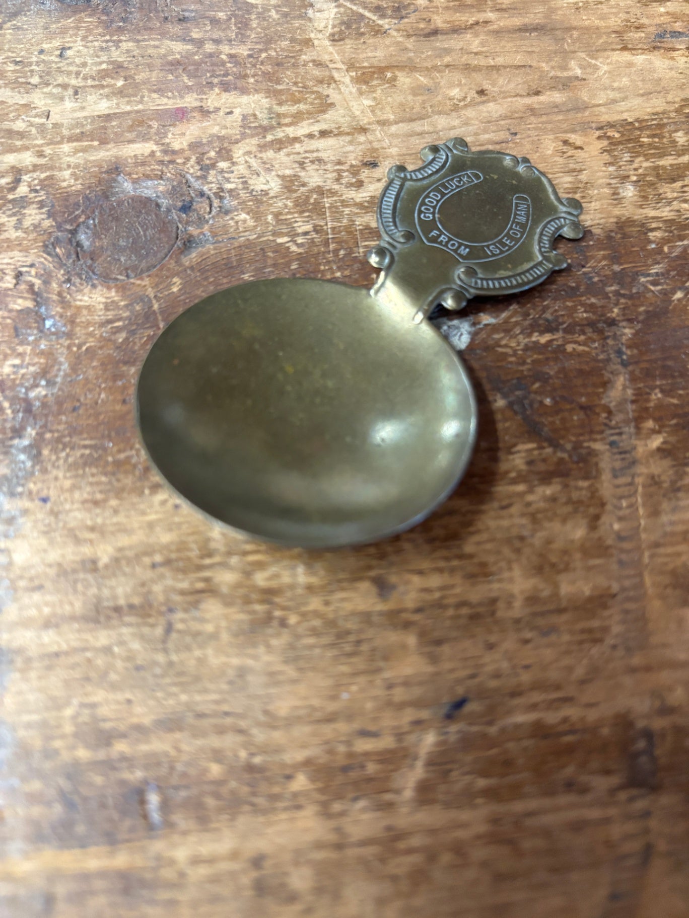  Brass Souvenir Tea Caddy Spoon