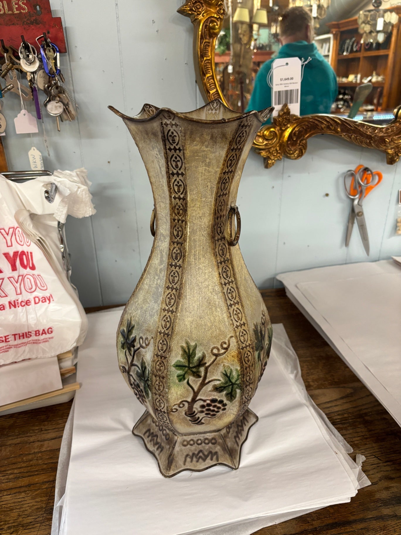 Tuscan-Style Floor Vase