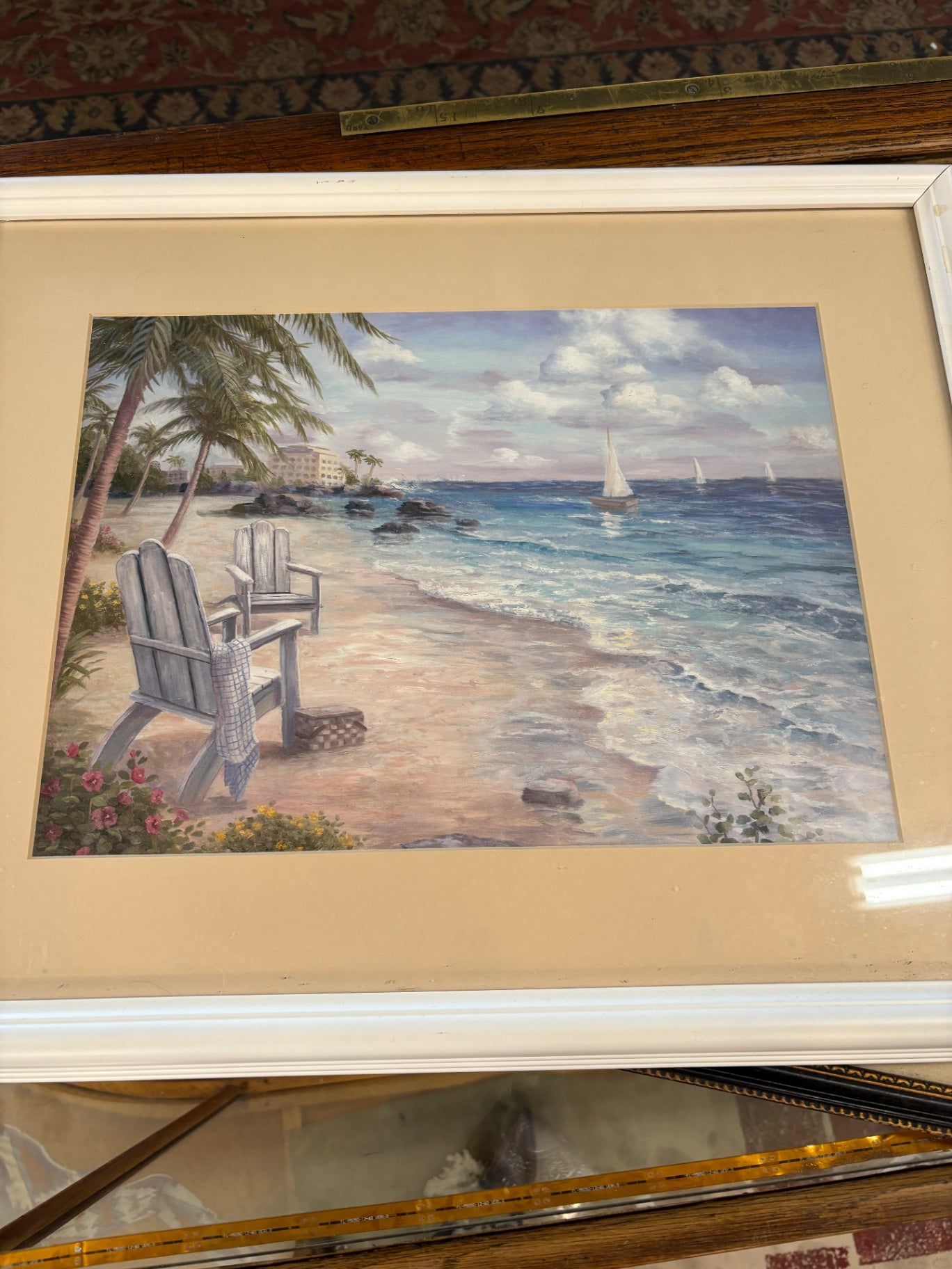  Lithograph Print Titled "Ocean Breeze