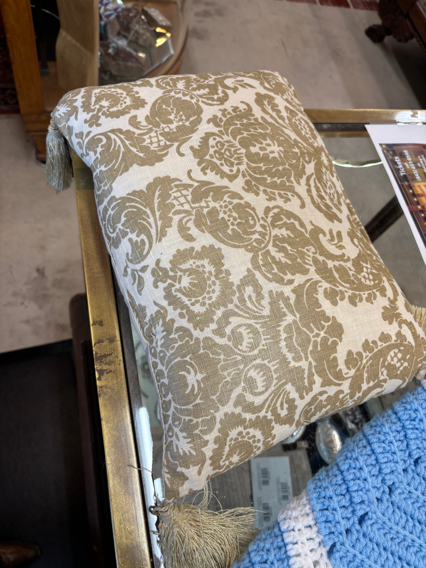 Gold and Cream pillow