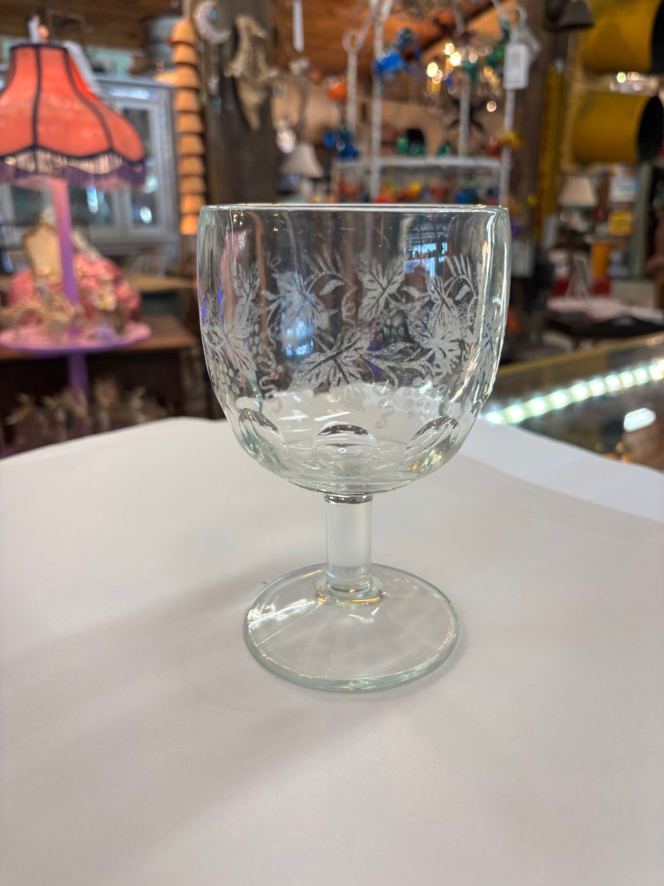 Bartlett Collins Clear Glass Goblet