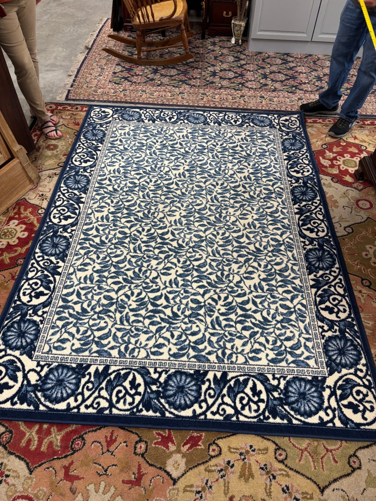 Shaw Rug Blue 5x7